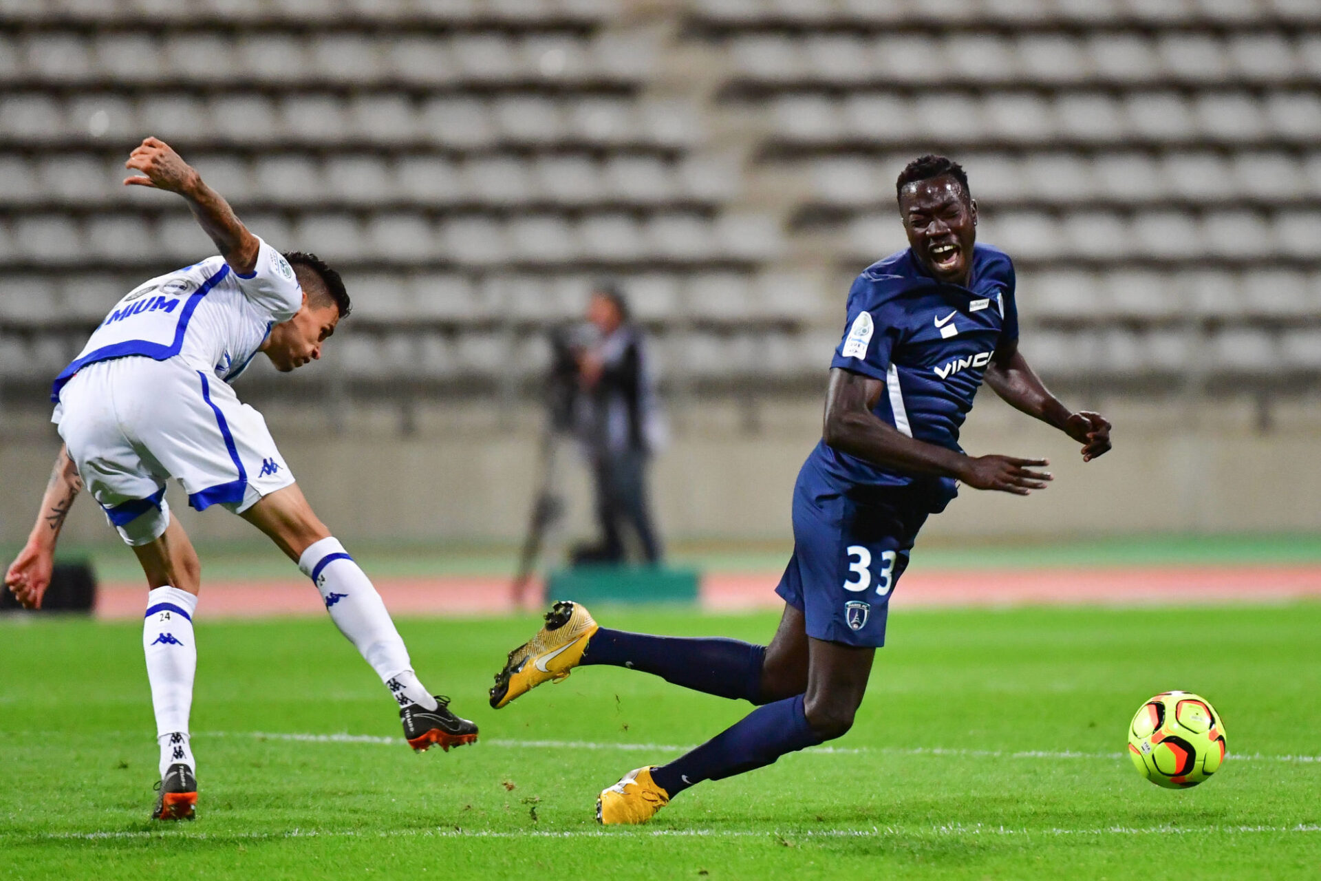 Silas Katompa Mvumpa en 2018, pour ses premiers pas en football professionnel avec le Paris FC. Icon Sport