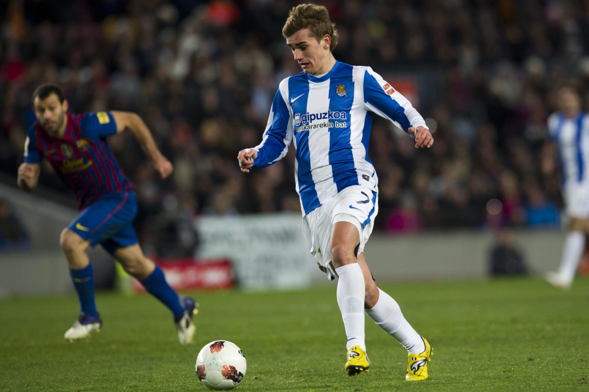 Griezmann s'investit lors de la 22ème journée de Liga en 2012 ( Icon Sport) Griezmann s'investit lors de la 22ème journée de Liga en 2012 ( Icon Sport)