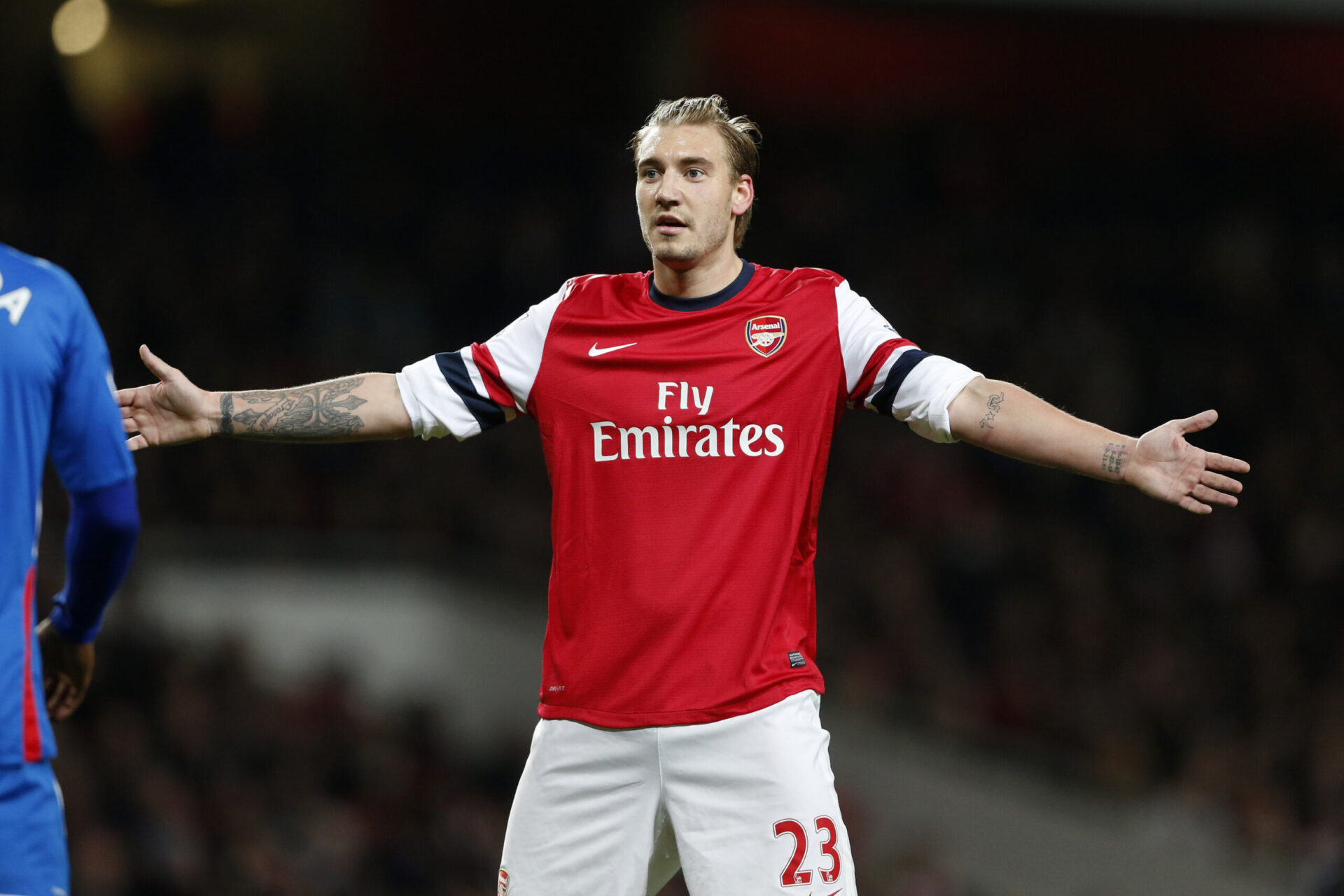 Nicklas Bendtner n'aura pas laiss&eacute; les supporters d'Arsenal insensibles (iconsport)