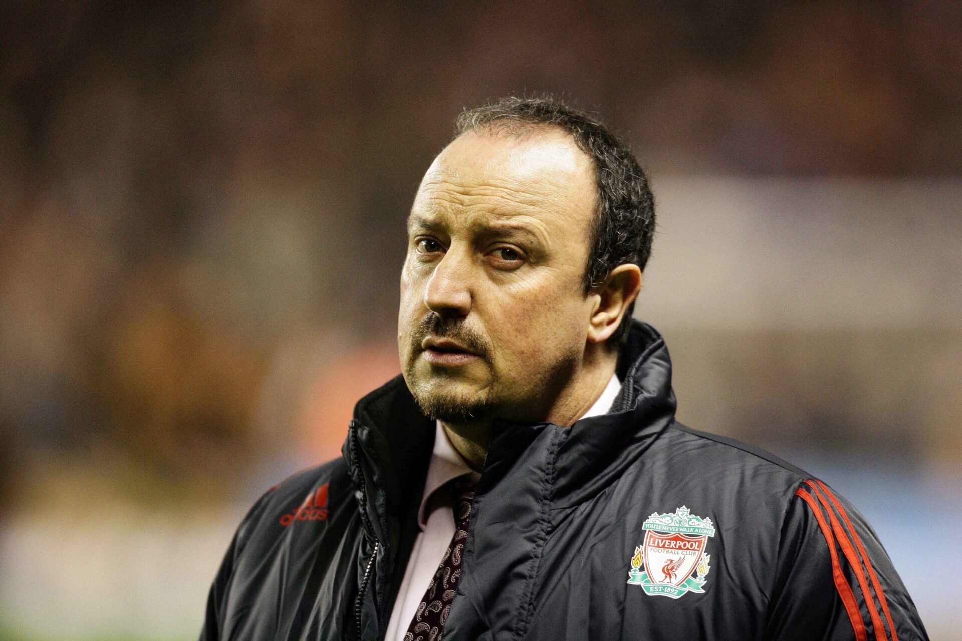 Entra&icirc;neur de Liverpool entre 2004 et 2010, Rafael Benitez ne fait pas l'unanimit&eacute; parmi les supporters d'Everton (iconsport)