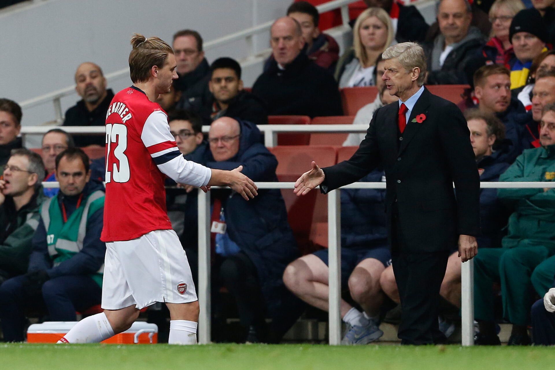 Nicklas Bendtner n'aura pas laiss&eacute; les supporters d'Arsenal insensibles (iconsport)