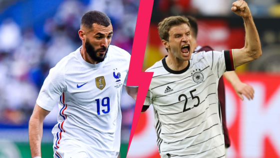 Karim Benzema mènera l'équipe de France contre l'Allemagne de Thomas Müller, ce mardi 15 juin à 21h. Icon Sport