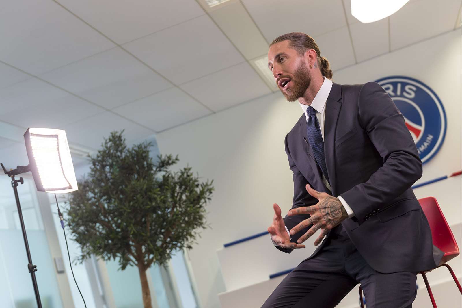 Sergio Ramos est heureux de rejoindre la capitale (PSG.FR)