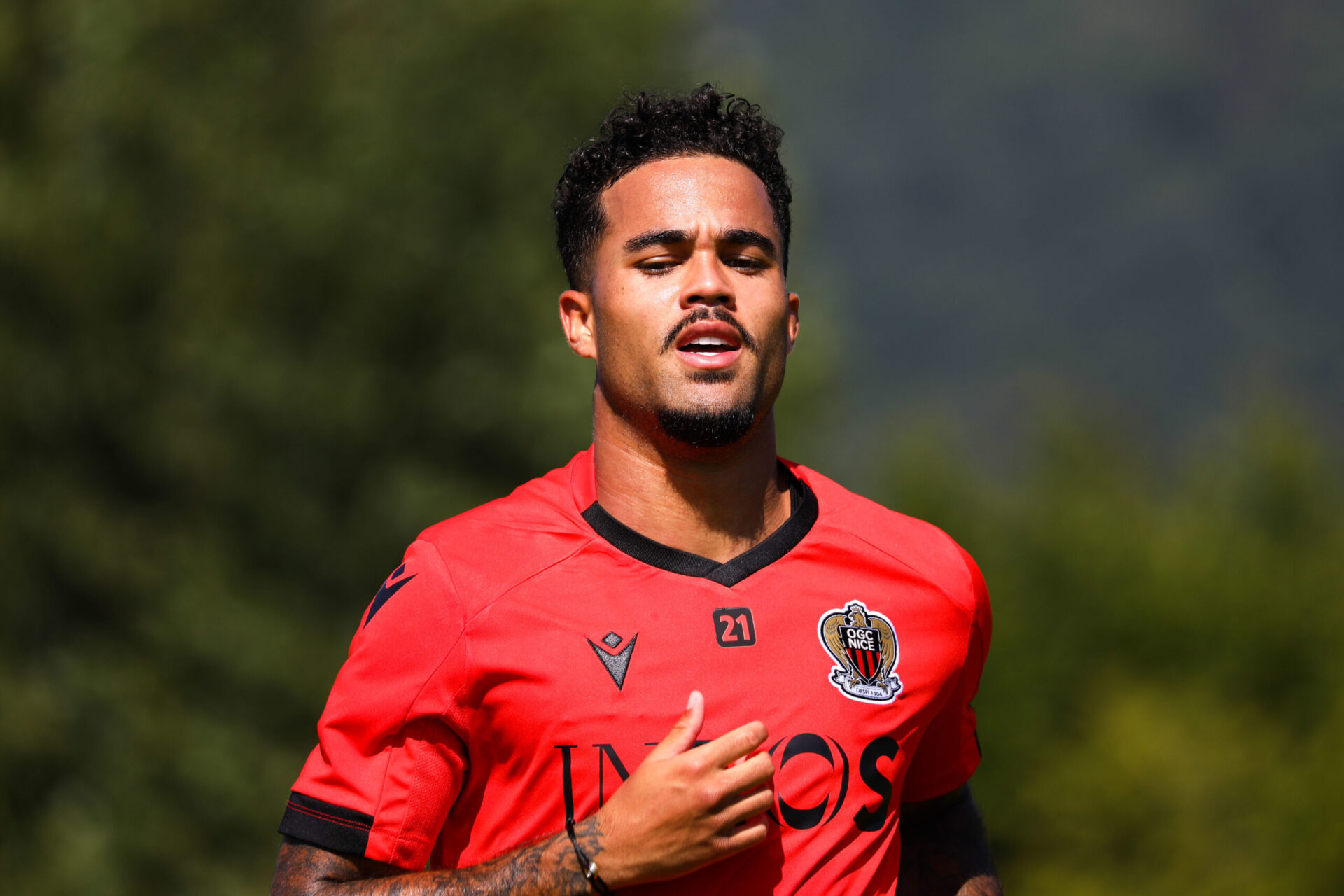 Premier entrainement pour Justin Kluivert avec Nice (iconsport)