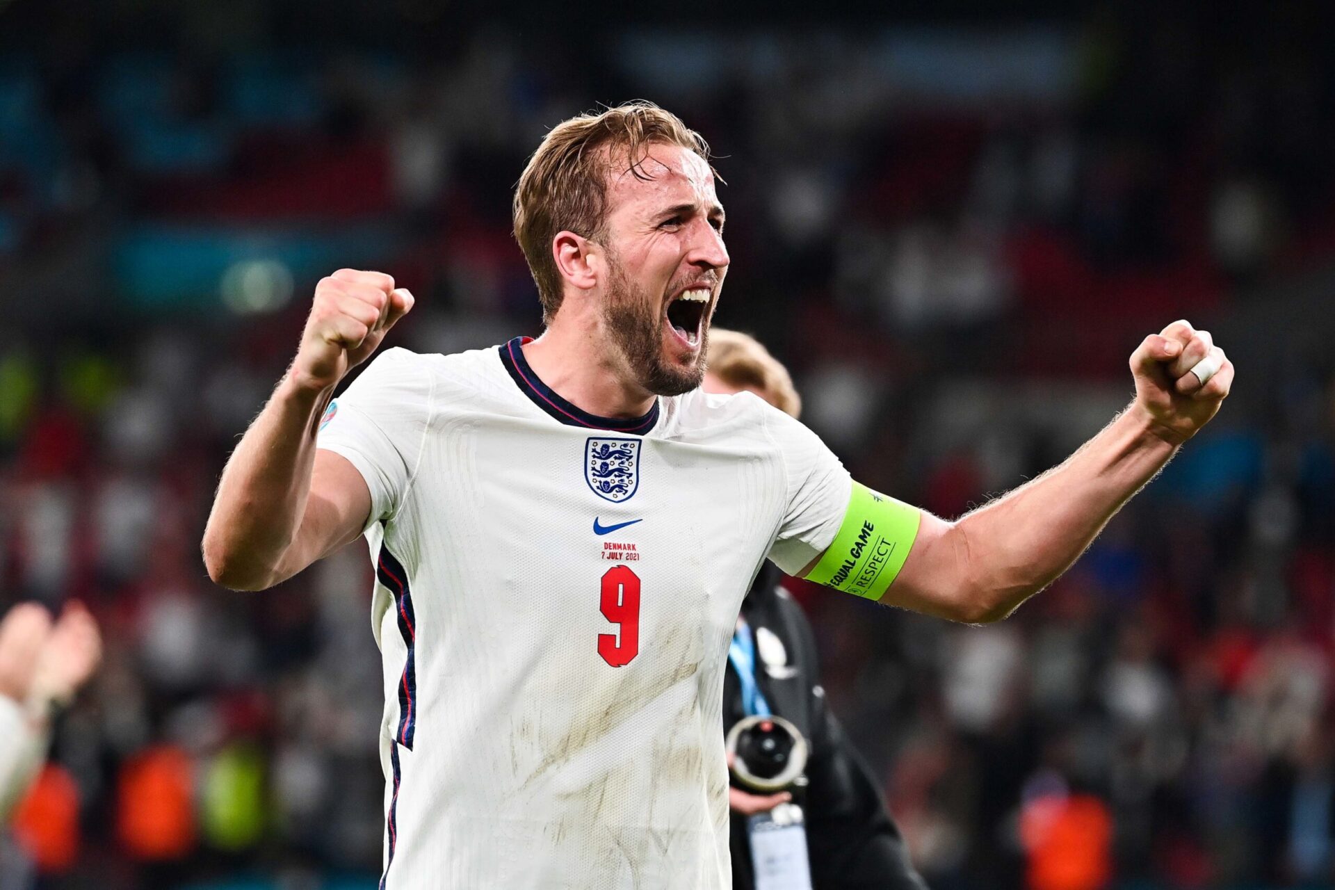 La joie d'Harry Kane sur le second but de l'Angleterre (iconsport)