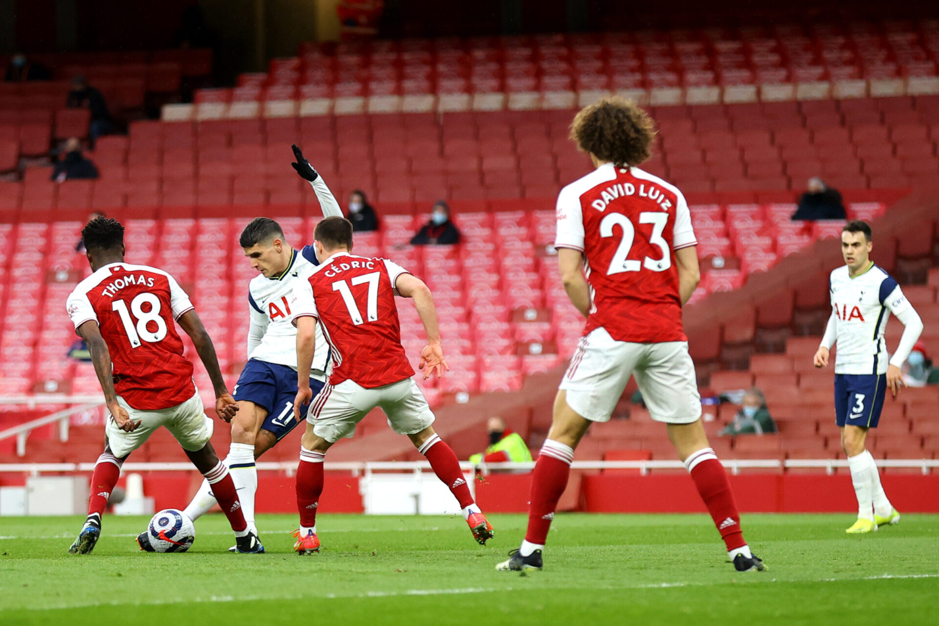 Erik Lamela, auteur du but de la saison de Premier League face &agrave; Arsenal. Icon Sport