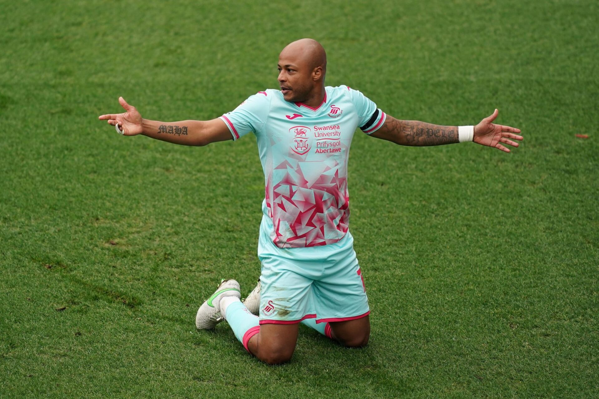 André Ayew a marqué 17 buts en 47 matchs la saison dernière avec Swansea (Championship). Icon Sport