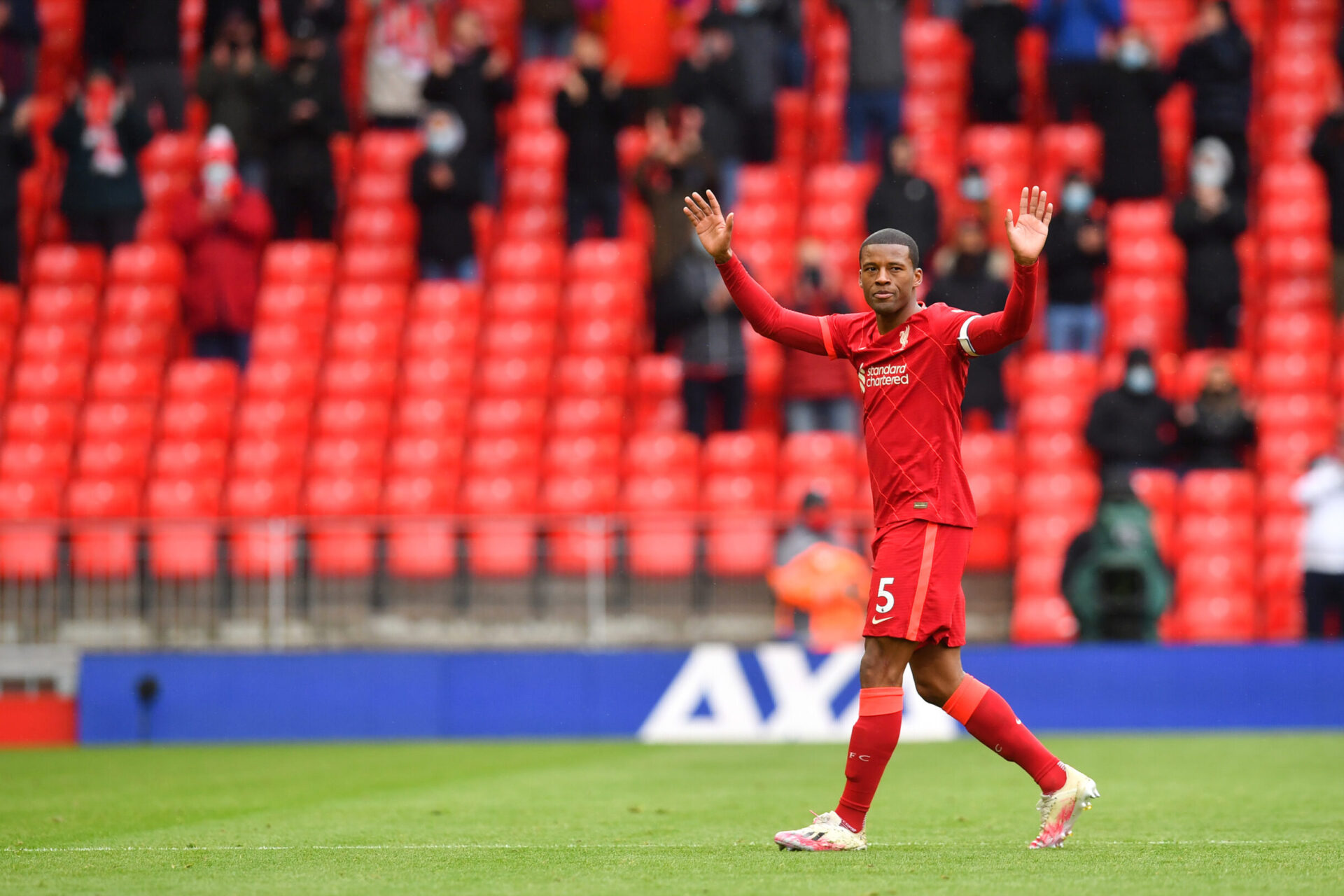 Georginio Wijnaldum lors de ses adieux à Andfield (iconsport)