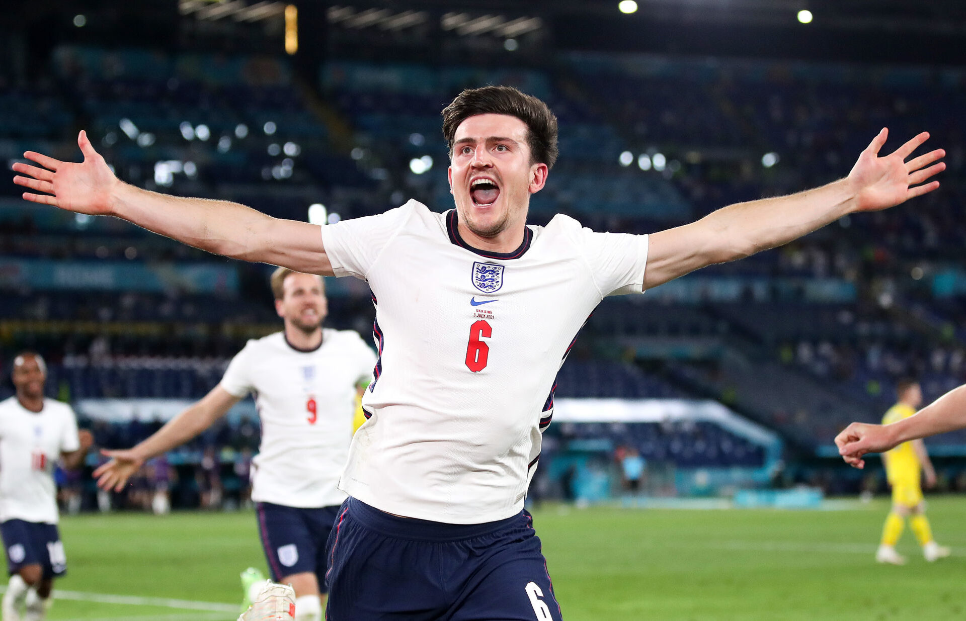 L'Angleterre a corrig&eacute; l'Ukraine (4-0) en quart de finale de l'Euro 2020. Icon Sport