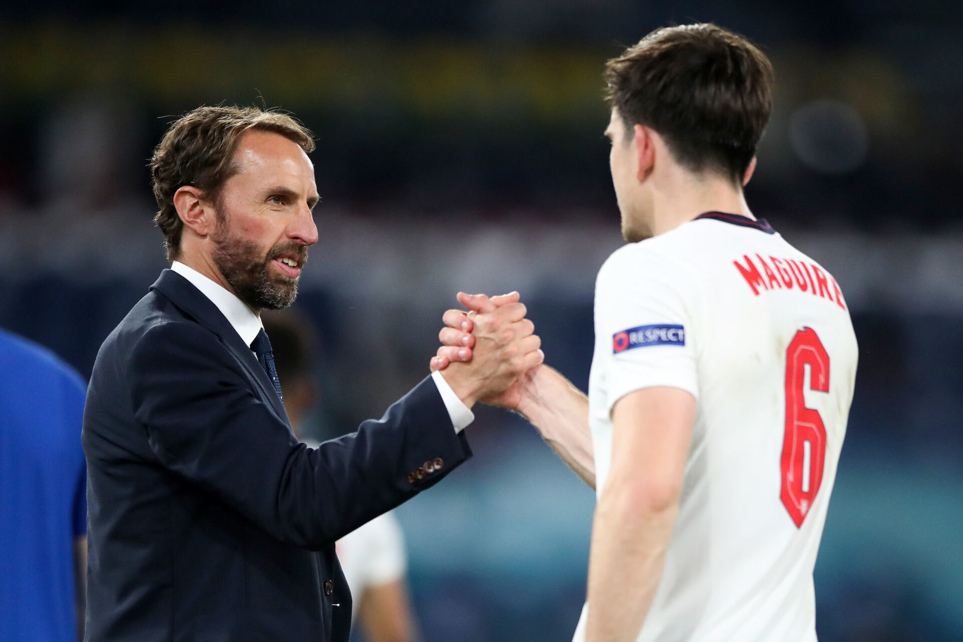 Gareth Southgate et Harry Maguire. Icon Sport