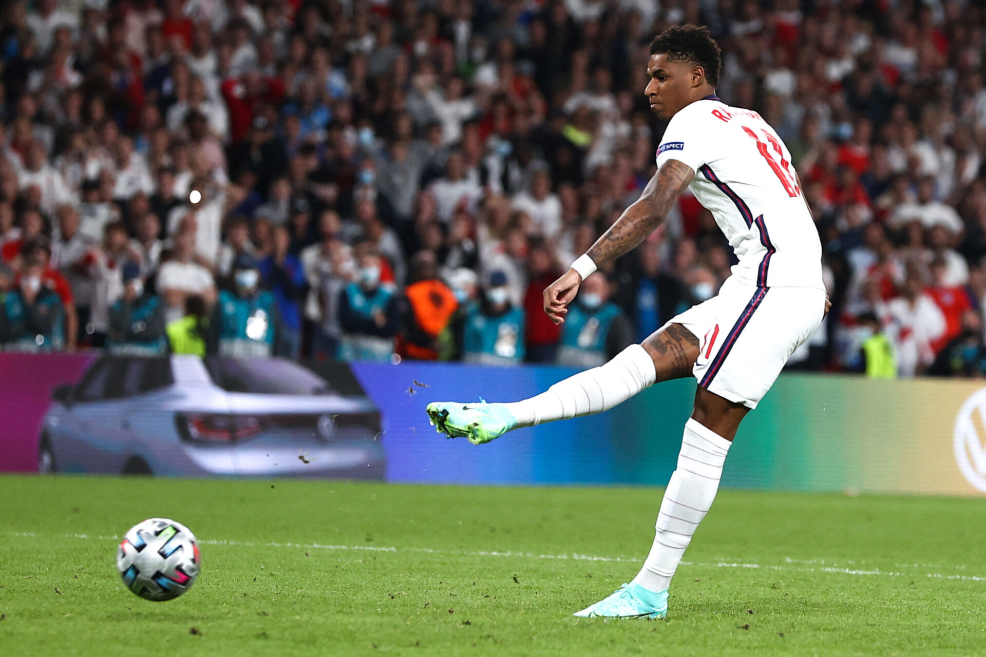 Marcus Rashford a raté son tir au but face à Gianluigi Donnarumma en finale de l'Euro 2020 (iconsport)