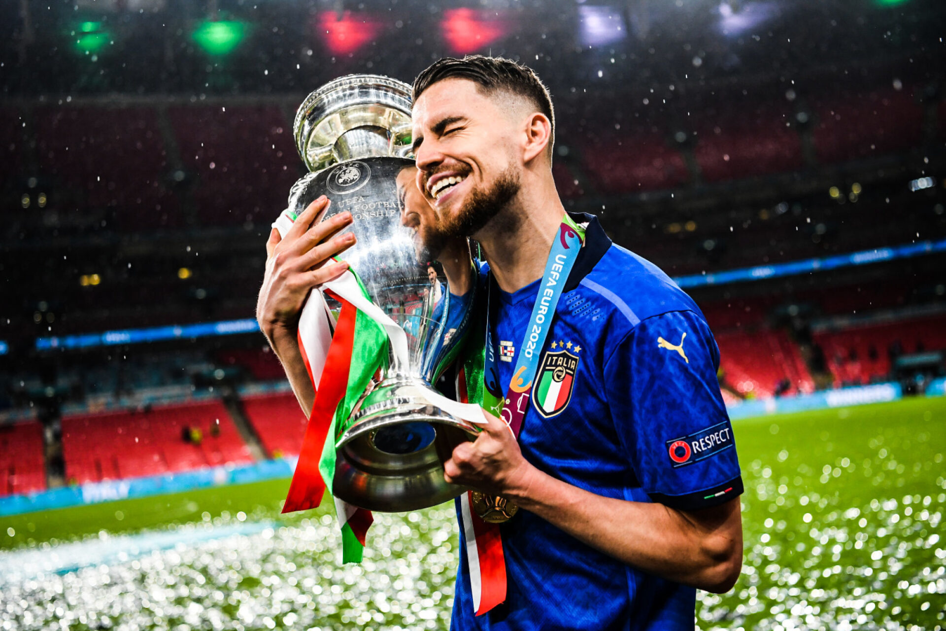 Euro et Ligue des champions en quelques mois : Jorginho a le triomphe dans le peau. Icon Sport