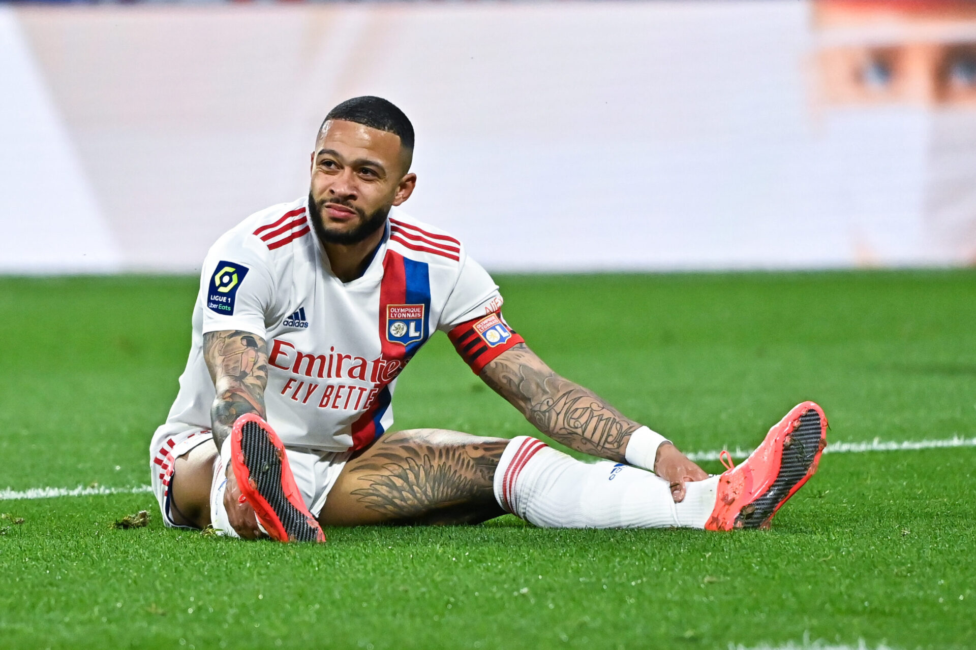Memphis Depay jouant pour l'Olympique lyonnais (Icon Sport)