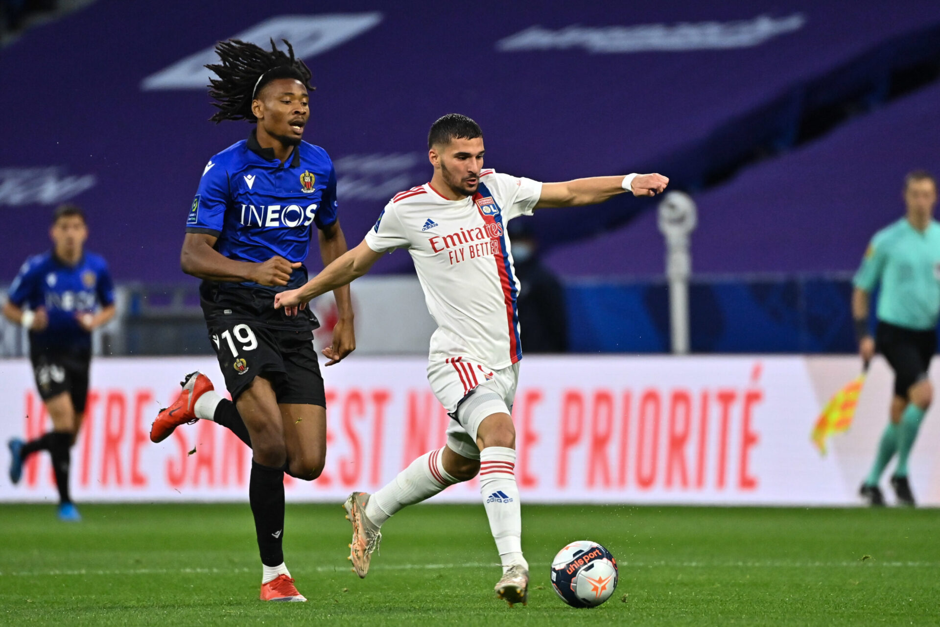 Formé au club, Houssem Aouar est un des cadres de l'effectif lyonnais (iconsport) Formé au club, Houssem Aouar est un des cadres de l'effectif lyonnais (iconsport)