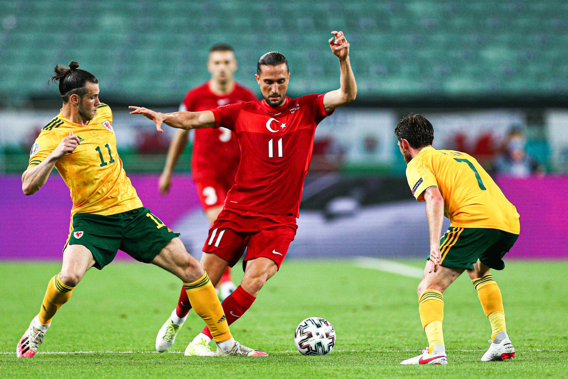Le match de poule entre le pays de Galles et la Turquie s'est disputé à Bakou, en Azerbaïdjan. Icon Sport