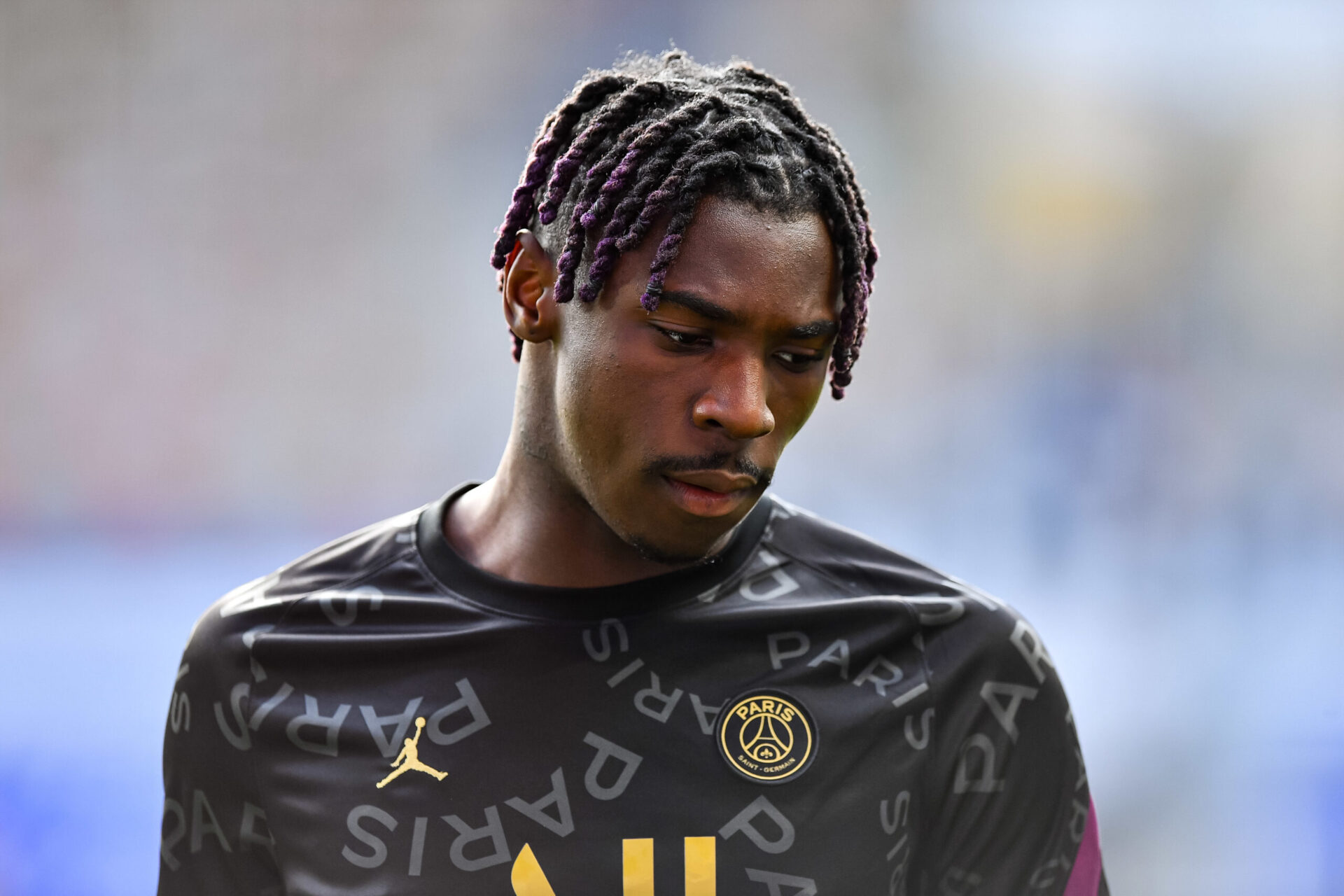 Moise Kean sous les couleurs du Paris Saint-Germain (PSG). / Icon Sport