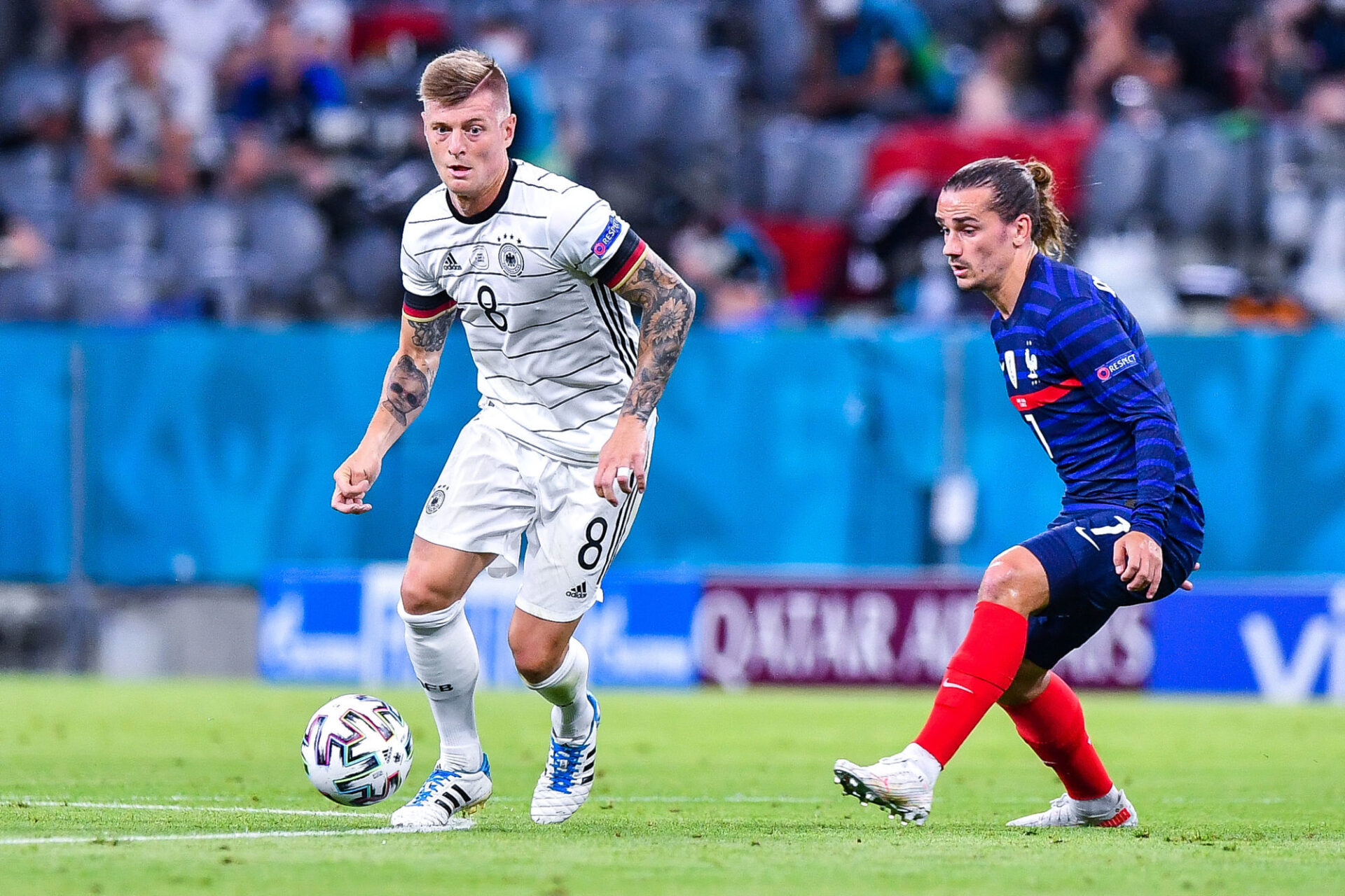 Toni Kroos a disput&eacute; l'un de ses derniers matchs internationaux avec l'Allemagne contre la France (0-1), lors de la premi&egrave;re journ&eacute;e de groupes de l'Euro 2020. Icon Sport