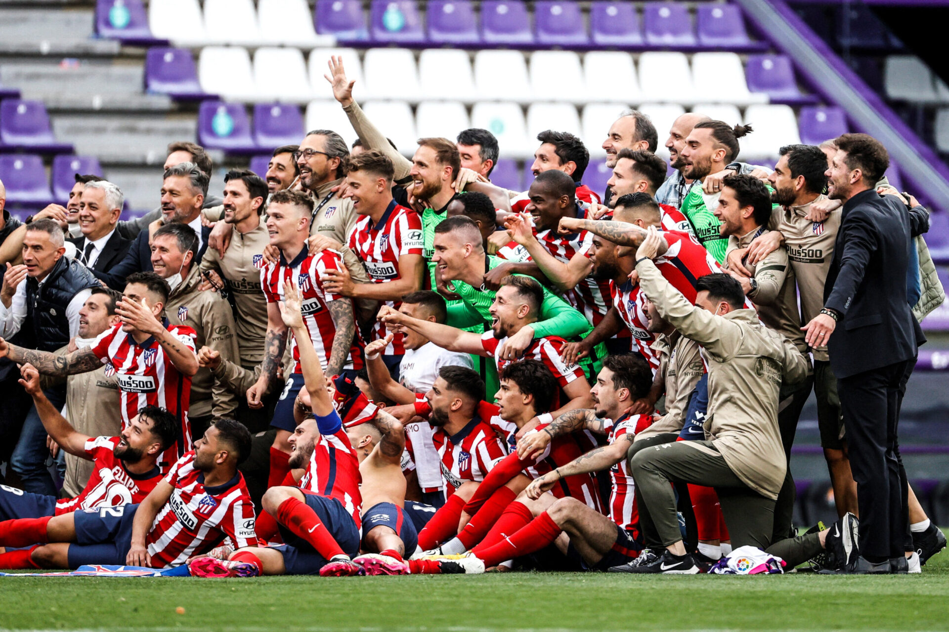 L'Atl&eacute;tico de Madrid d&eacute;fendra son titre la saison prochaine en Liga. Icon Sport