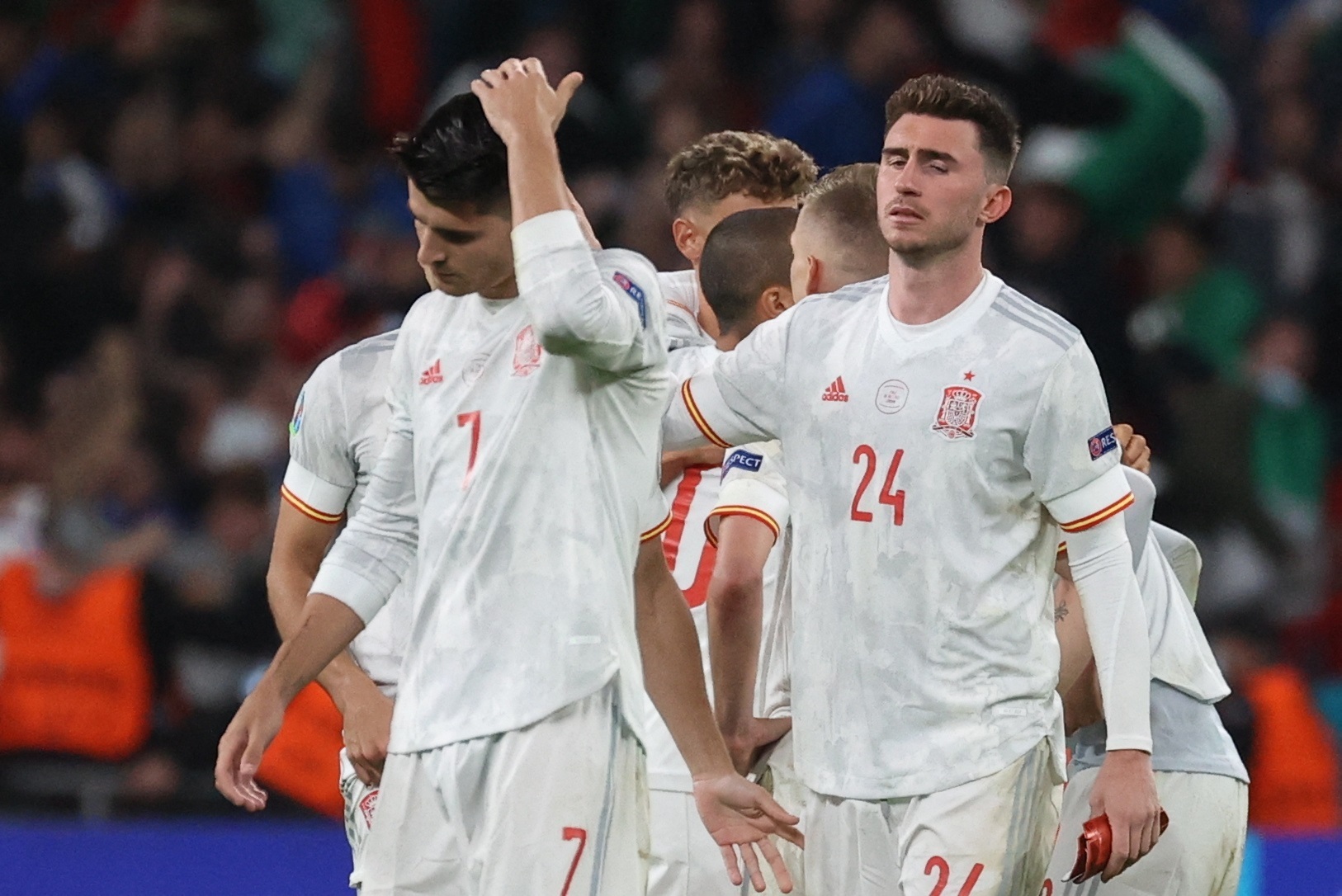 Aymeric Laporte a apporté son soutien à Morata (iconsport) Aymeric Laporte a apporté son soutien à Morata (iconsport)