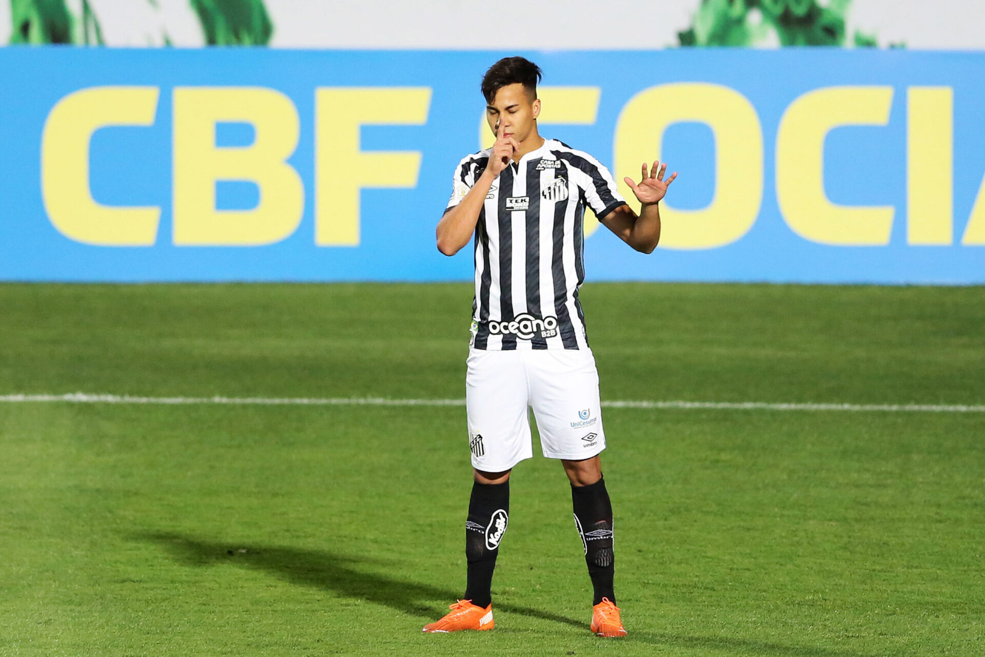 Kaio Jorge (Santos) a choisi la Juventus pour entamer sa carrière européenne. Icon Sport