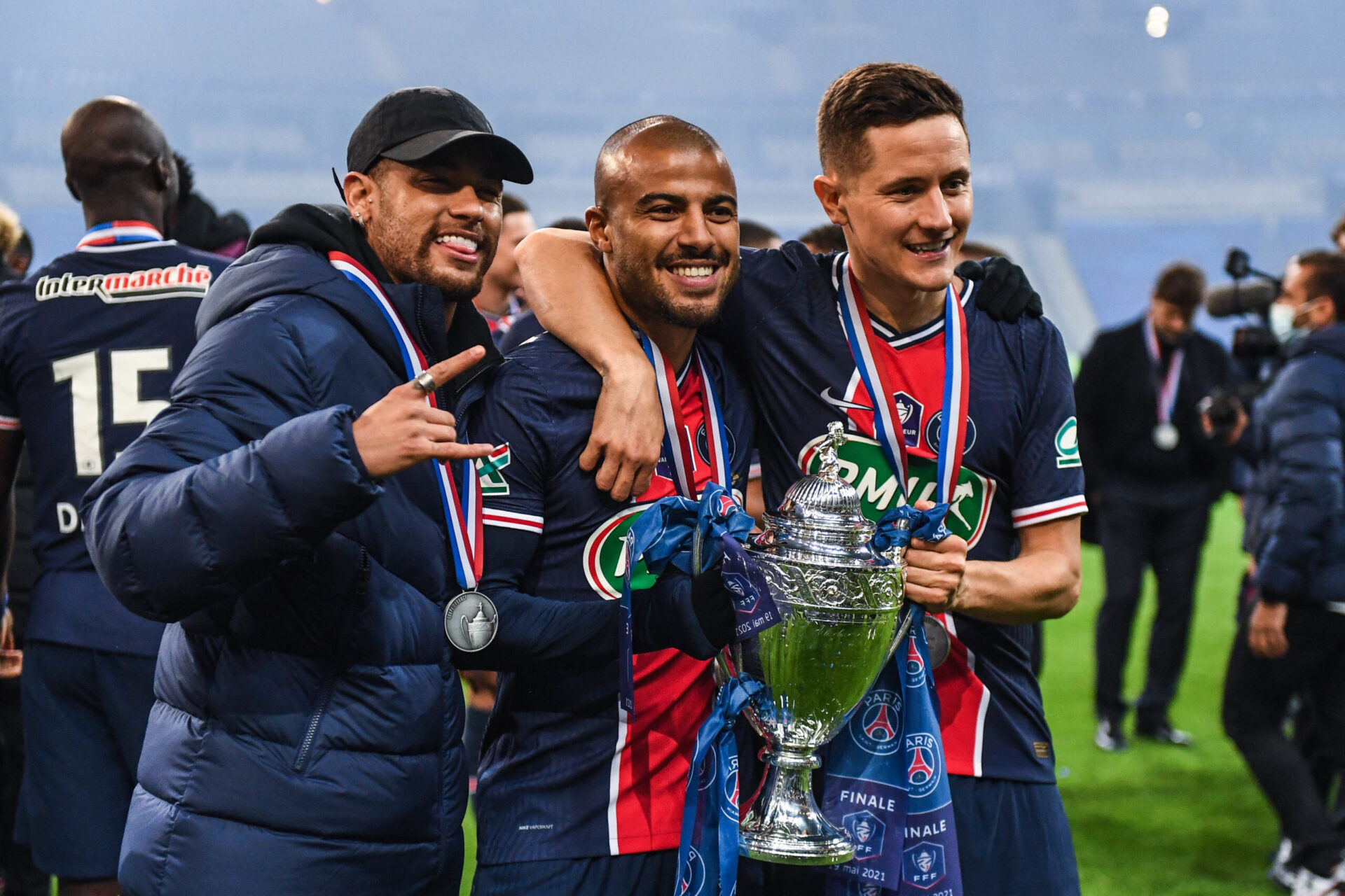 Rafinha a remporté la Coupe de France avec le PSG cette année en battant Monaco (0-2) en finale (iconsport)