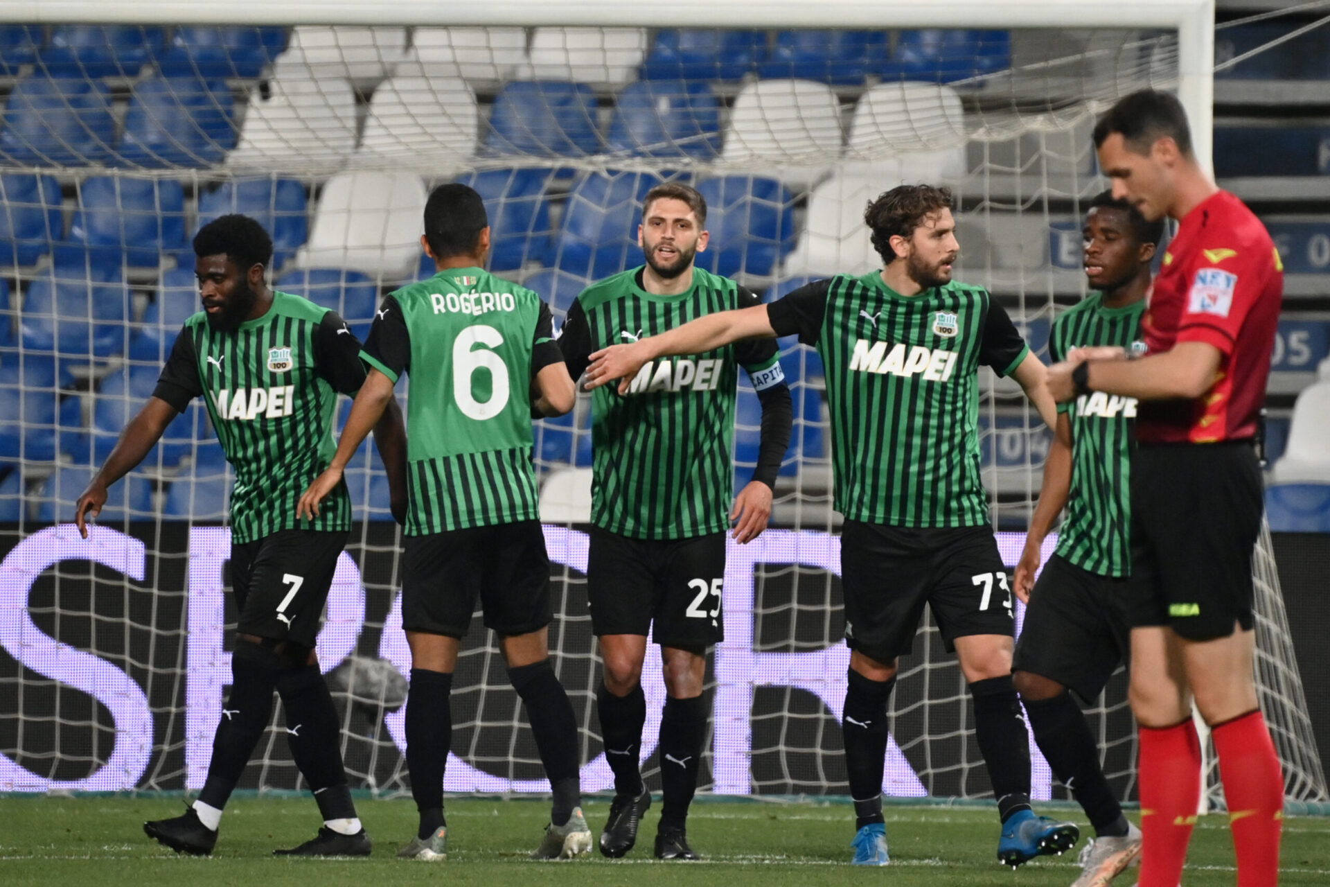 Traditionnellement habill&eacute; de vert et de noir, Sassuolo ne sera pas concern&eacute; par la nouvelle mesure prise par la Serie A (iconsport)