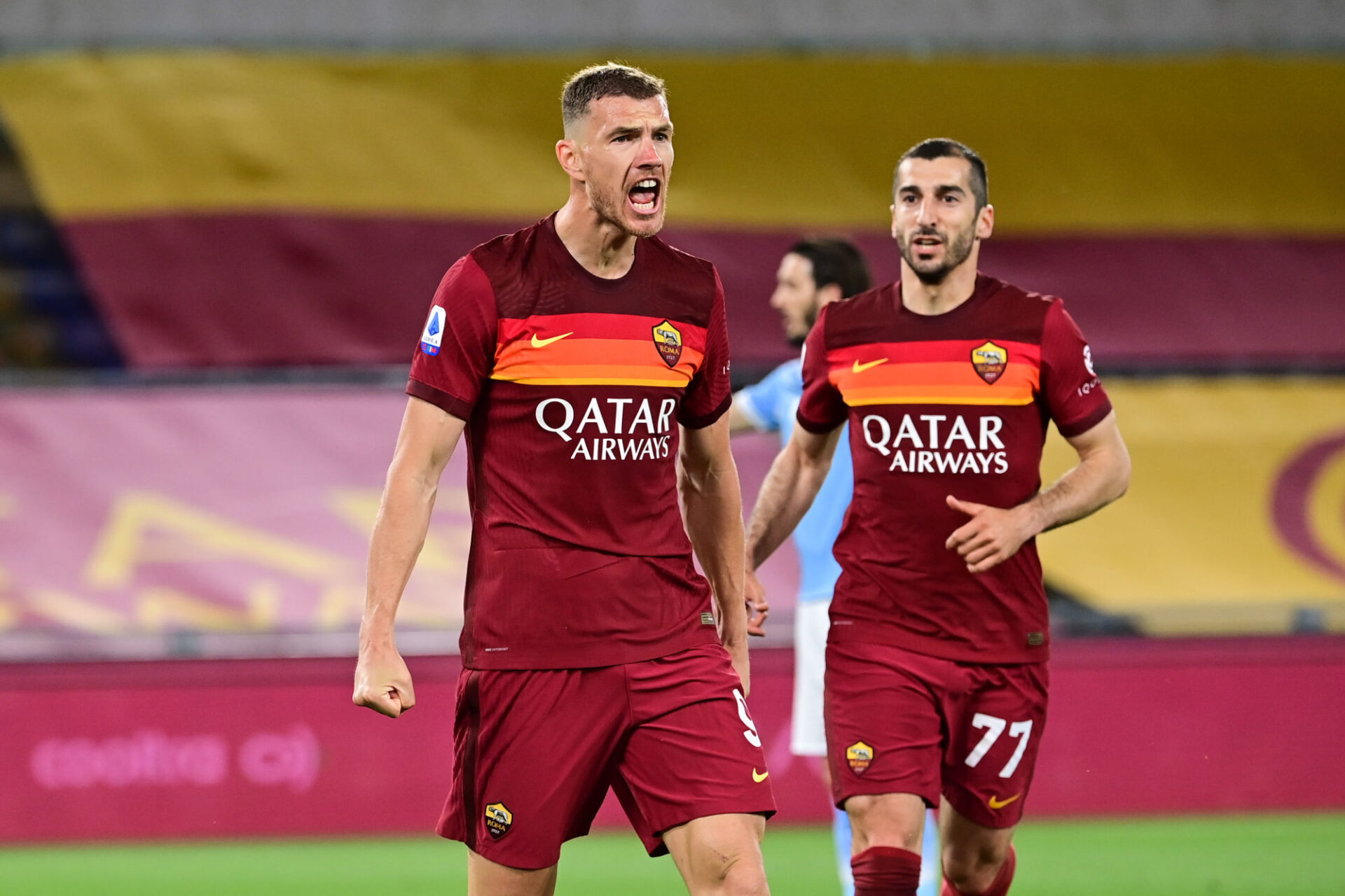José Mourinho n'a pas voulu révéler ce qu'il comptait faire d'Edin Džeko, l'actuel capitaine de la Roma. Icon Sport