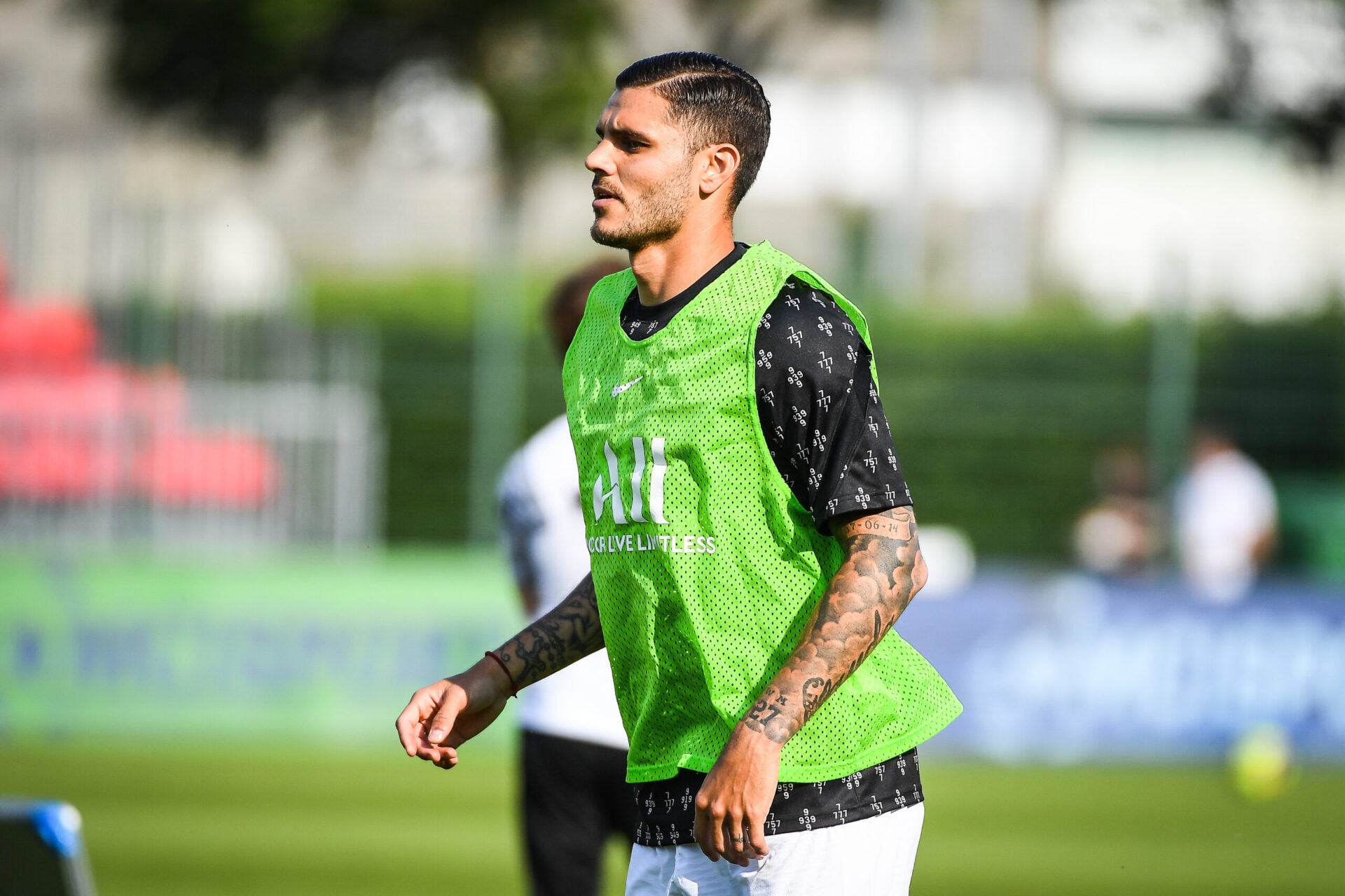 Mauro Icardi a l'entrainement avec le PSG (iconsport)