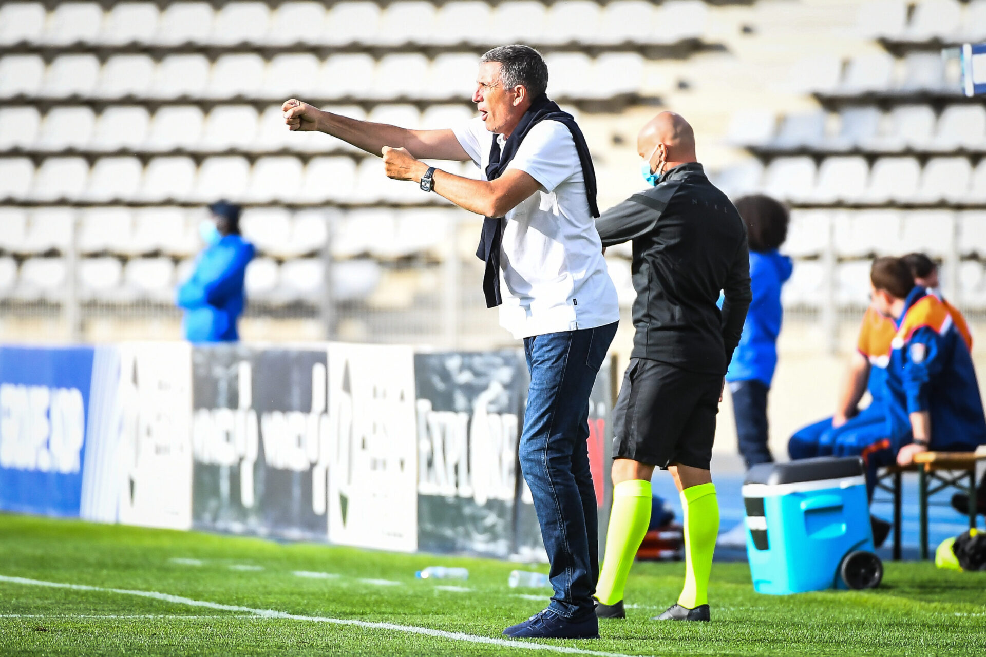 Thierry Laurey, entra&icirc;neur du Paris FC (Iconsport)