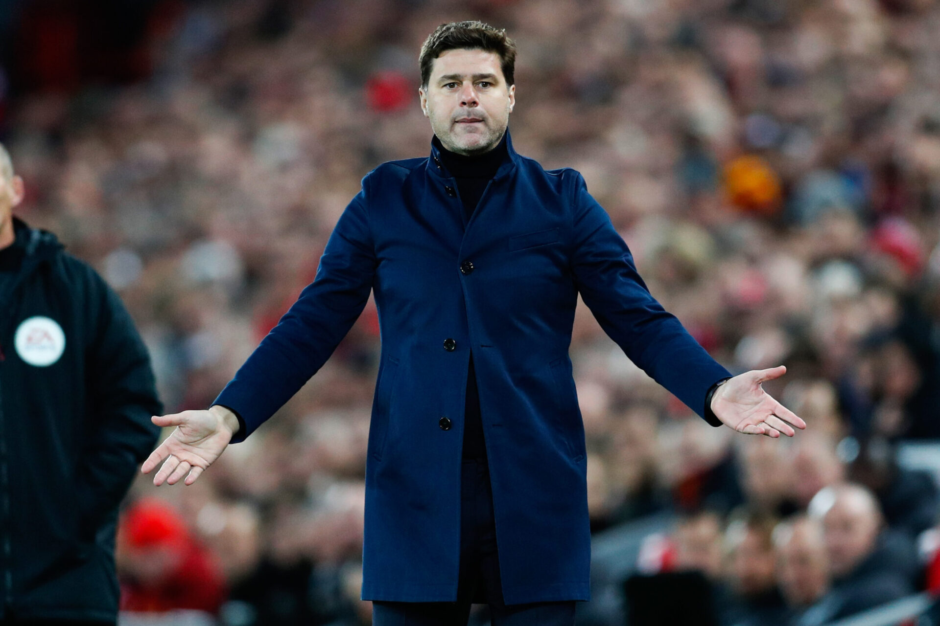 Pochettino soutenant l'équipe de Tottenham (Icon Sport)