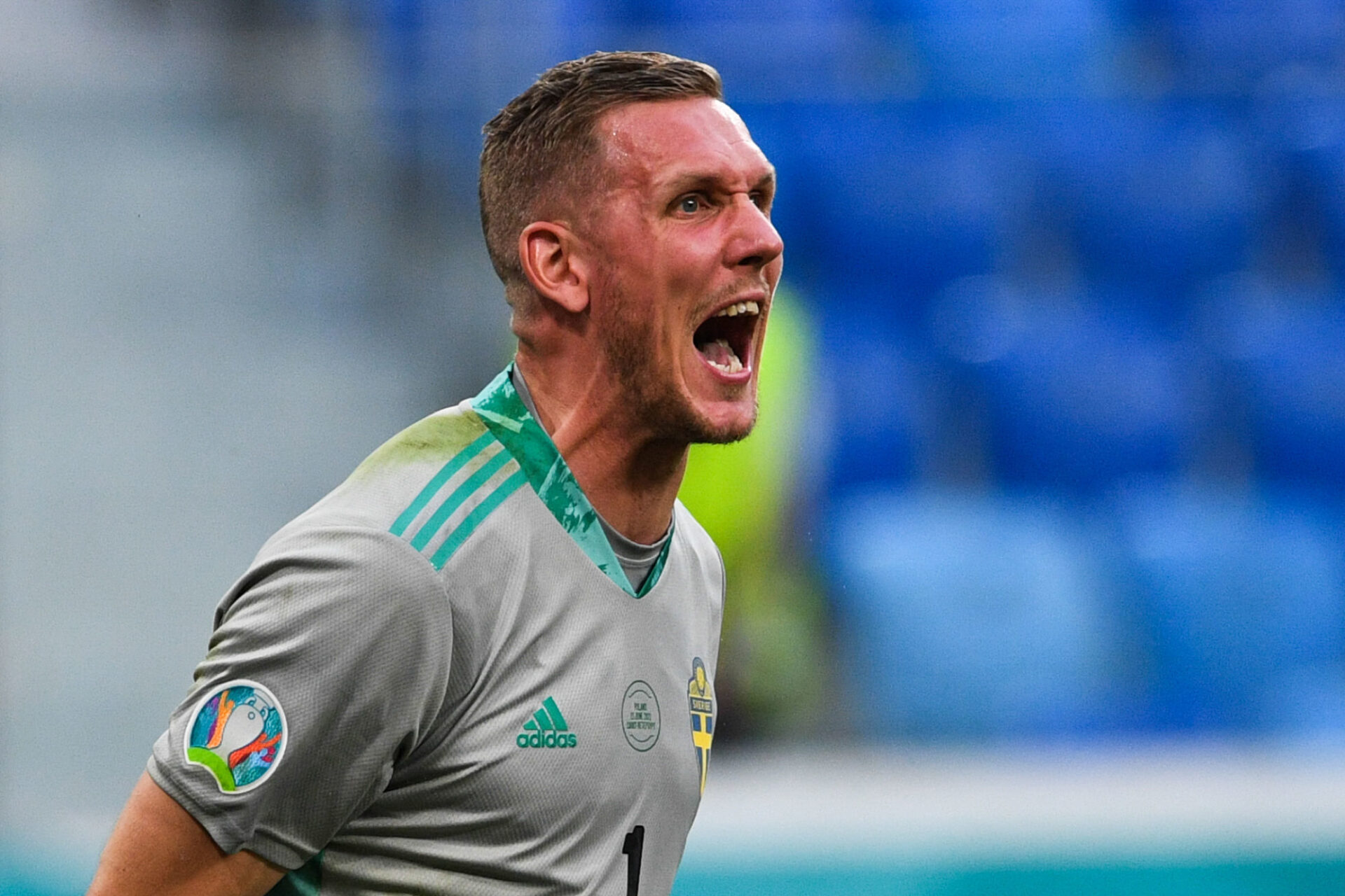 Robin Olsen &eacute;tait le gardien de la Su&egrave;de huiti&egrave;me de finaliste de l'Euro 2020. Icon Sport
