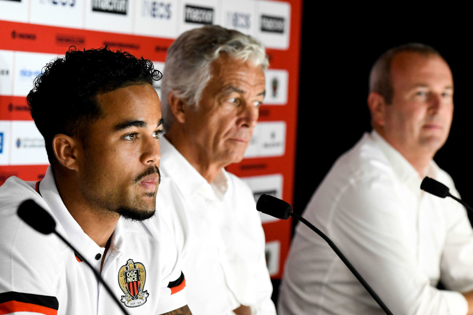 Calvin Stengs, Mario Lemina, Pablo Rosario et Justin Kluivert (de gauche à droite), les nouvelles recrues de Nice débarquent ! Icon Sport Calvin Stengs, Mario Lemina, Pablo Rosario et Justin Kluivert (de gauche à droite), les nouvelles recrues de Nice débarquent ! Icon Sport