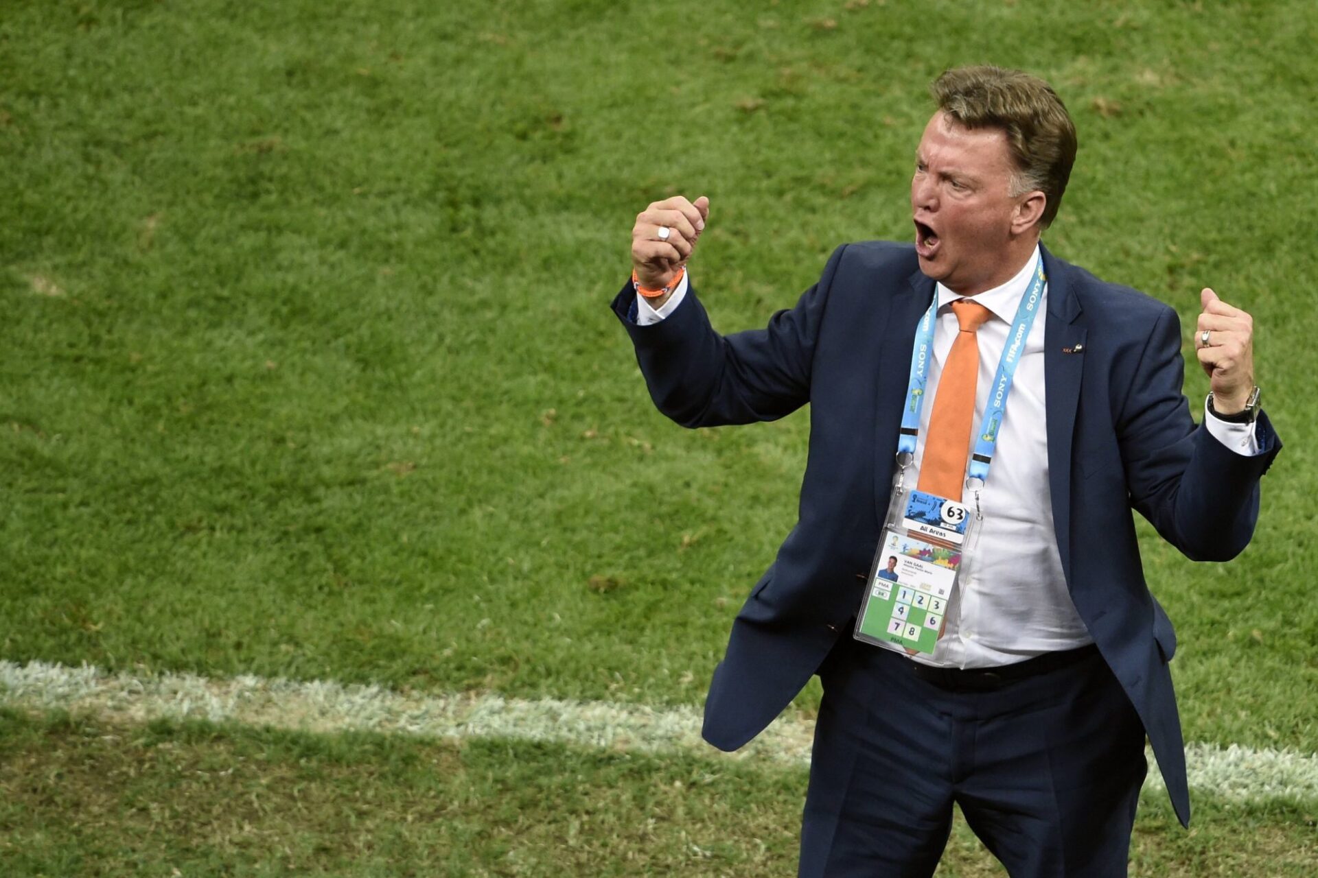 Louis van Gaal a guid&eacute; les Pays-Bas jusqu'&agrave; la troisi&egrave;me place de la Coupe du monde 2014. Icon Sport
