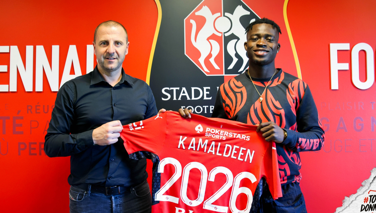 Florian Maurice, le directeur sportif de Rennes, s'est r&eacute;joui que le club r&eacute;ussisse &agrave; "attirer des joueurs du standing" de Sulemana, qui a sign&eacute; jusqu'en 2026. Icon Sport