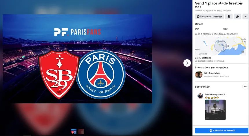 Les prix flambent pour voir Lionel Messi (Capture Facebook)