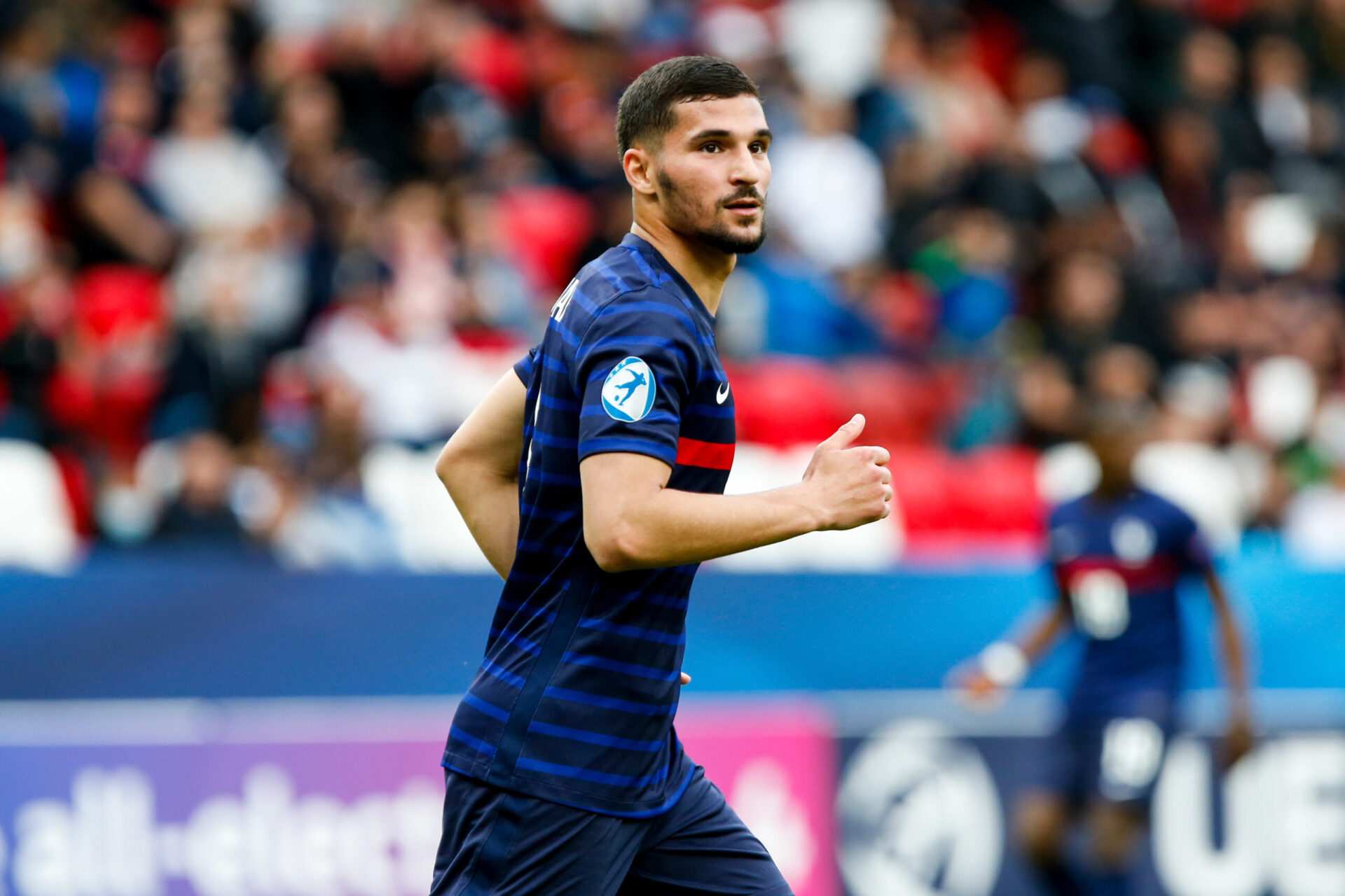 Les débuts d'Houssem Aouar avec l'équipe lyonnaise (Icon Sport) Les débuts d'Houssem Aouar avec l'équipe lyonnaise (Icon Sport)