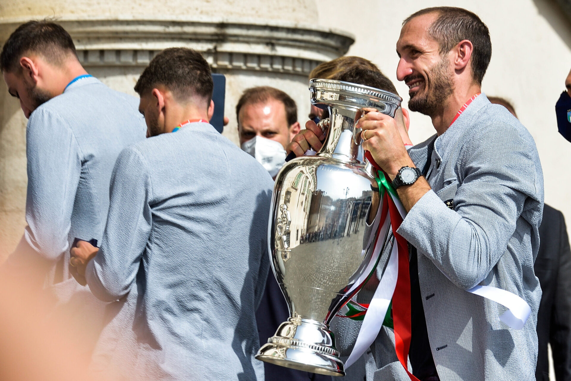 Chiellini, vainqueur de l'Euro avec l'Italie (IconSport)