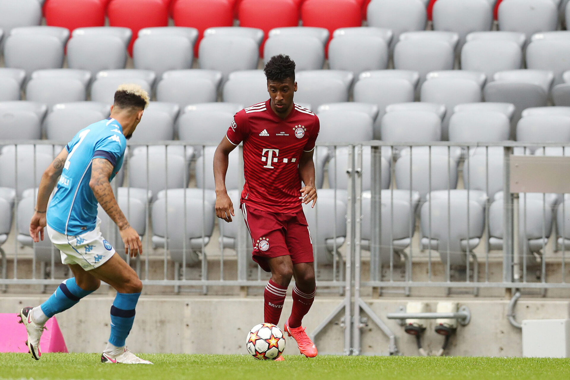 D&eacute;sormais num&eacute;ro 11 du Bayern, Kingsley Coman a pos&eacute; cette semaine pour la photo officielle du club bavarois (iconsport)
