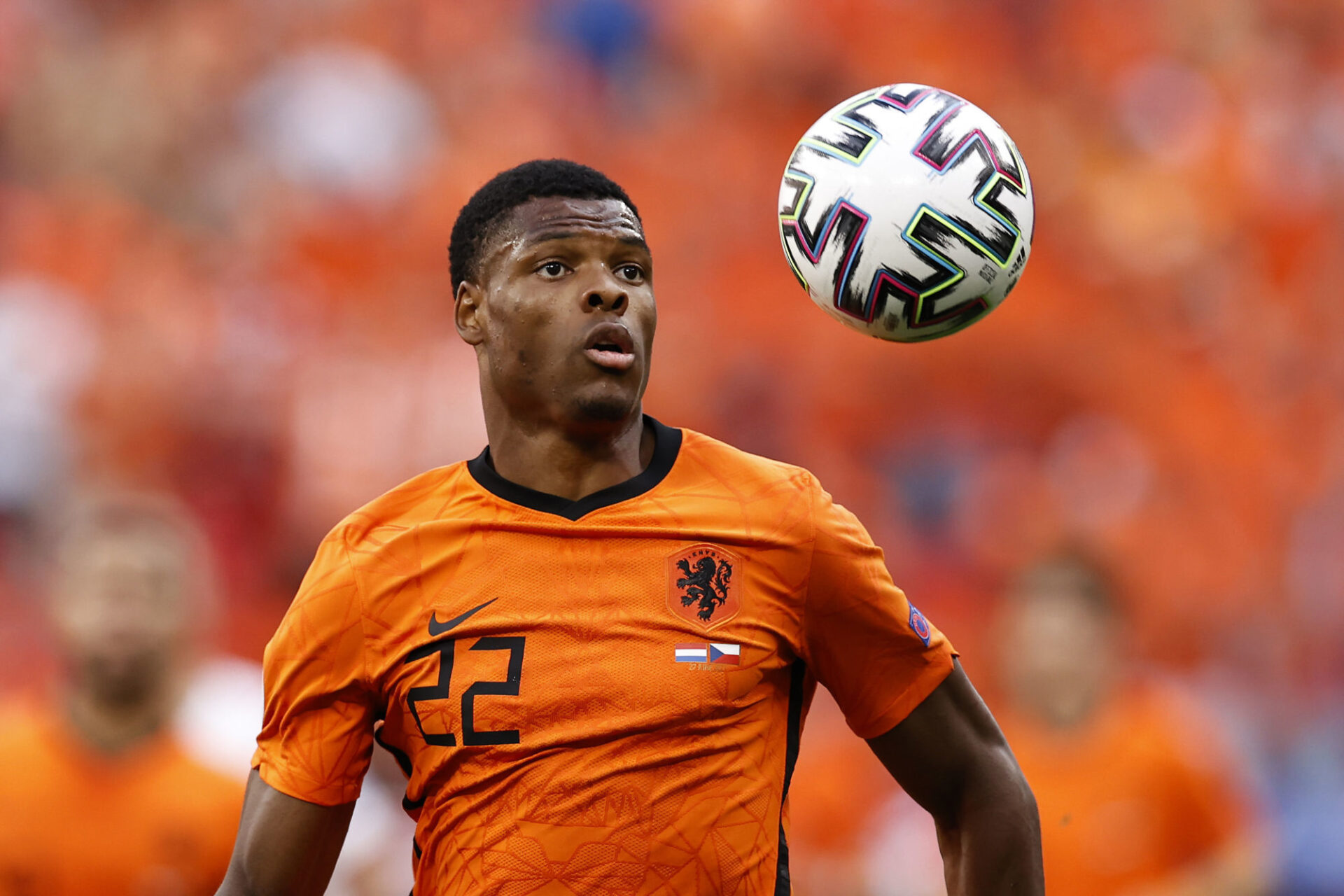 Denzel Dumfries compte 23 s&eacute;lections avec les Pays-Bas. Icon Sport