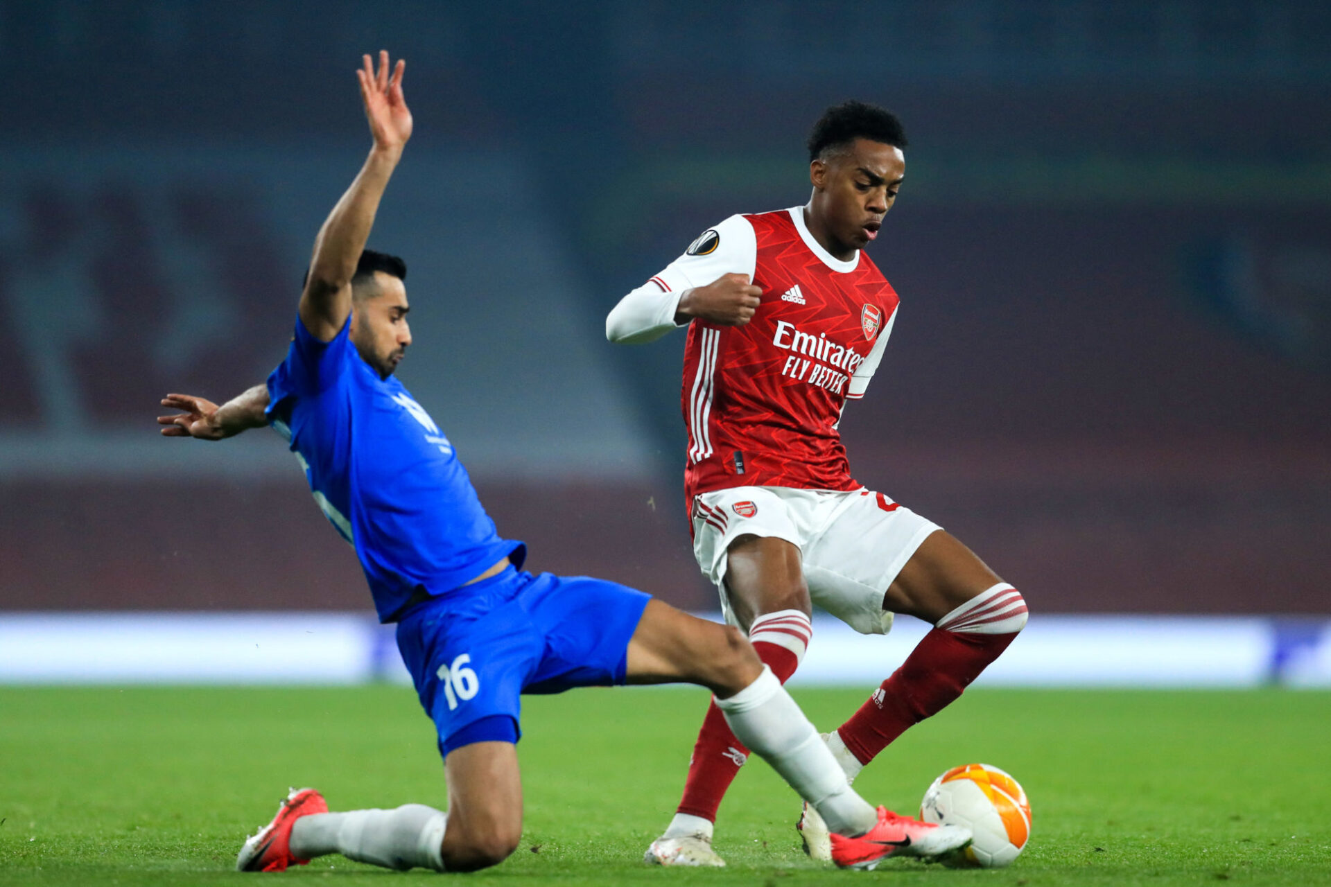 Joe Willock a disputé 76 matchs professionnels à Arsenal, son club formateur. Icon Sport