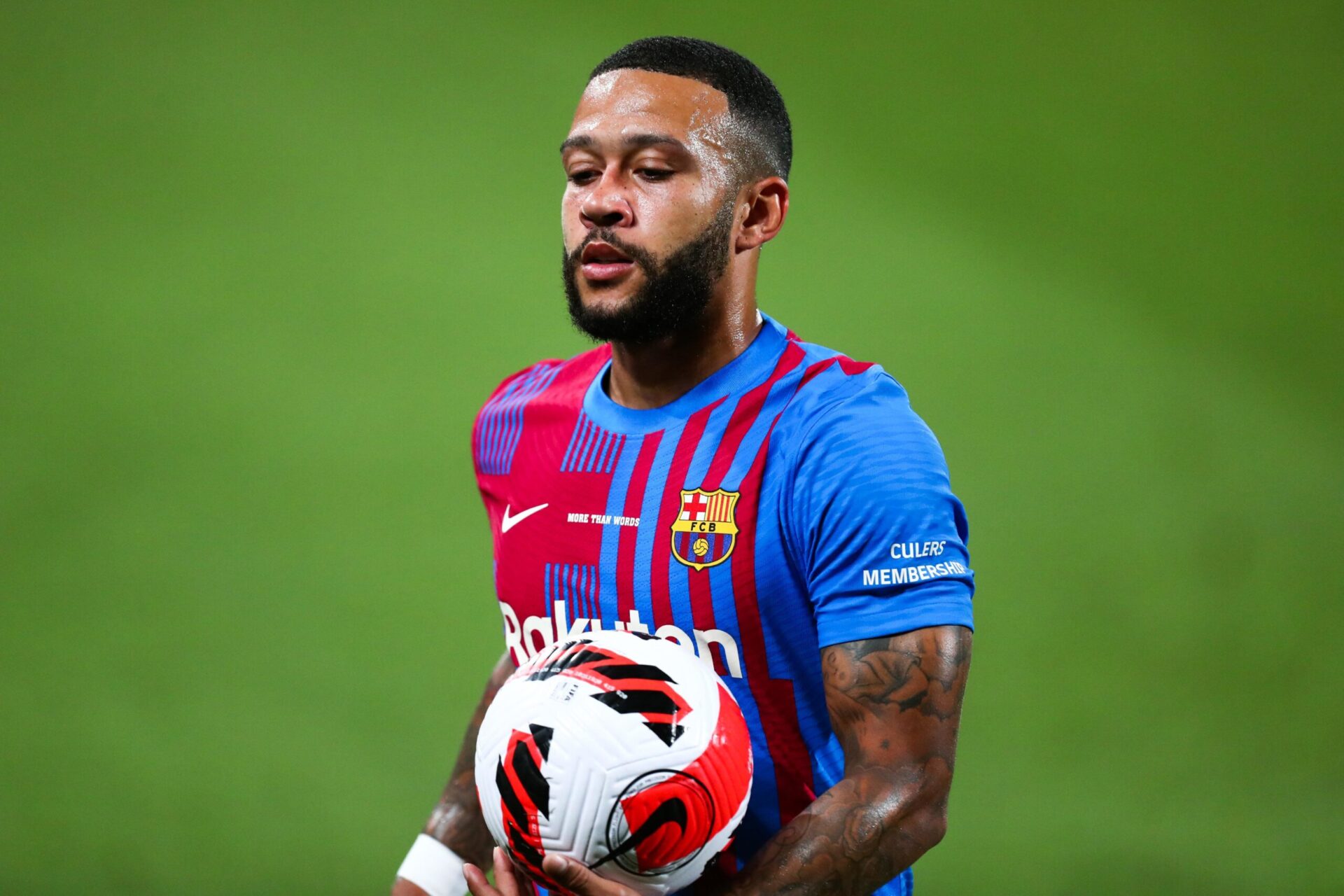 Memphis Depay sous le maillot du Bar&ccedil;a (iconsport)