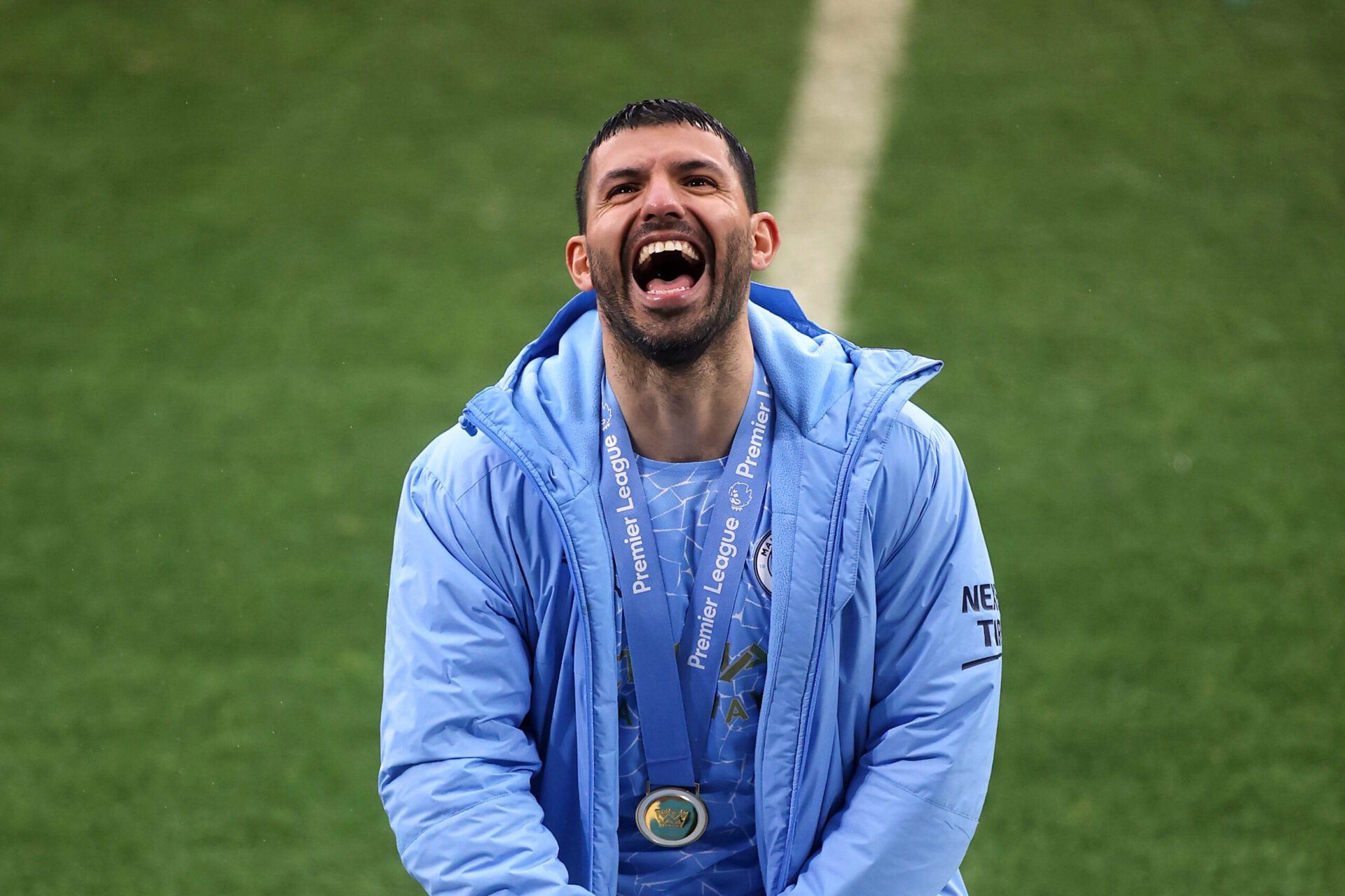 Sergio Ag&uuml;ero portant le maillot de l'Atl&eacute;tico Madrid(Icon Sport)