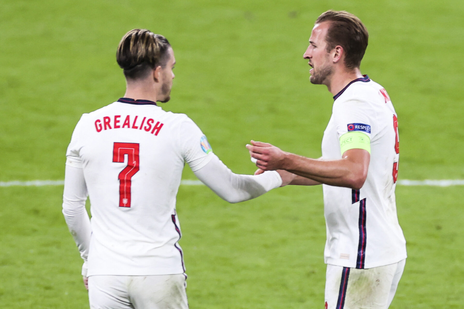 Pep Guardiola aimerait pouvoir associer Jack Grealish et Harry Kane cette saison (iconsport)