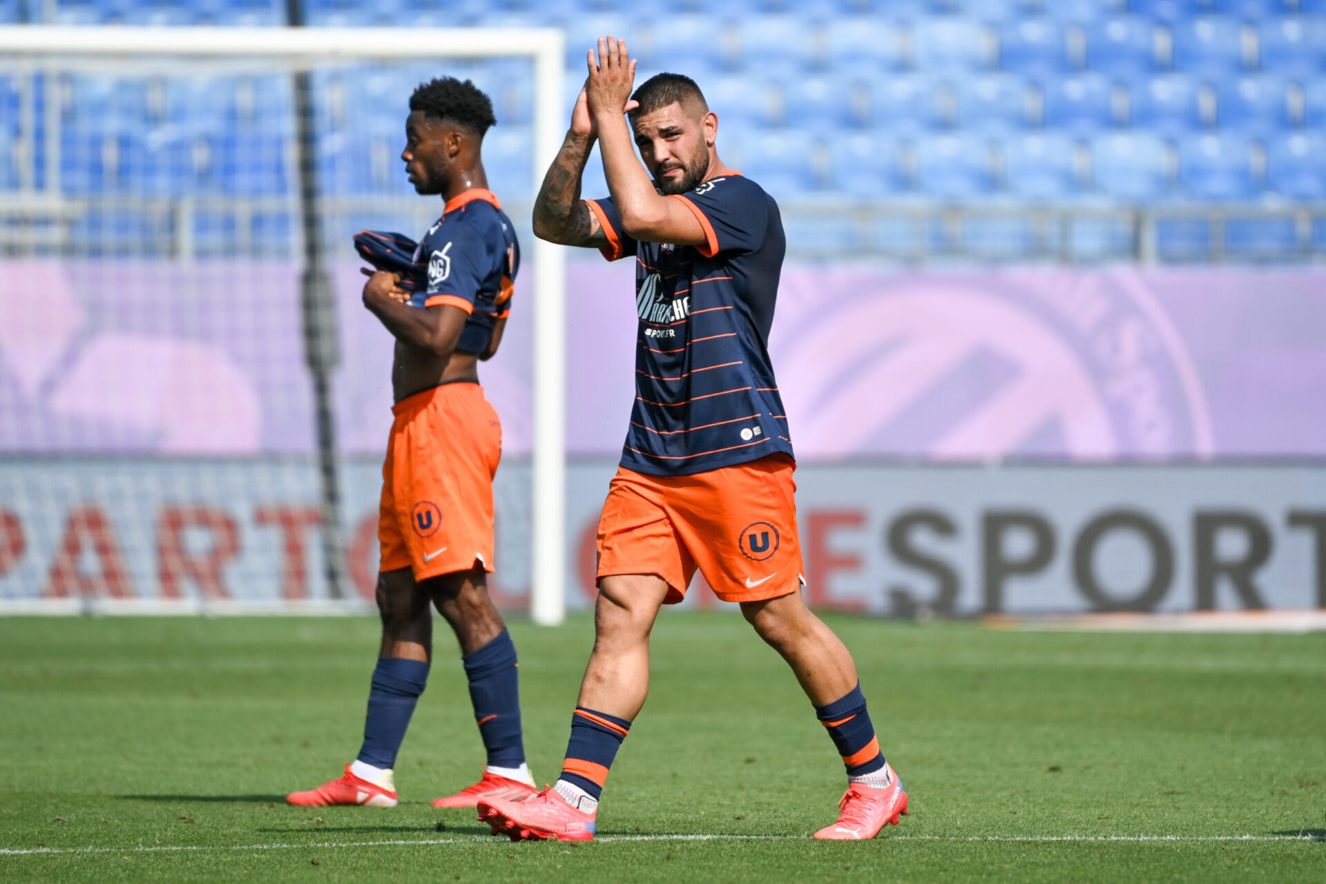 S'il semblait avoir fait ses adieux &agrave; la Mosson lors du dernier match de son &eacute;quipe face &agrave; Lorient, Delort n'a pas encore quitt&eacute; Montpellier (iconsport)