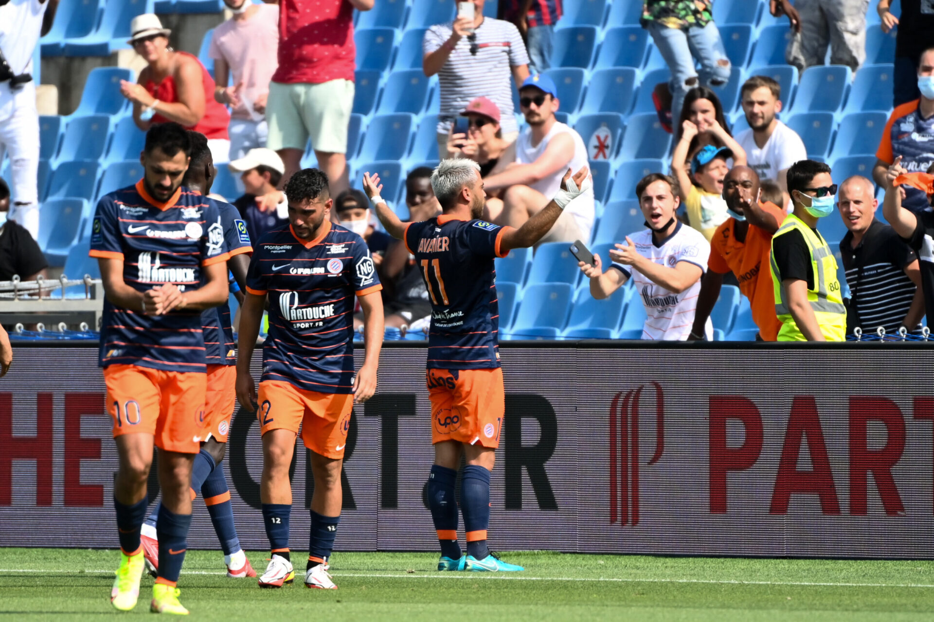 Montpellier a réussi à perturber les plans lorientais en toute fin de match (iconsport) Montpellier a réussi à perturber les plans lorientais en toute fin de match (iconsport)