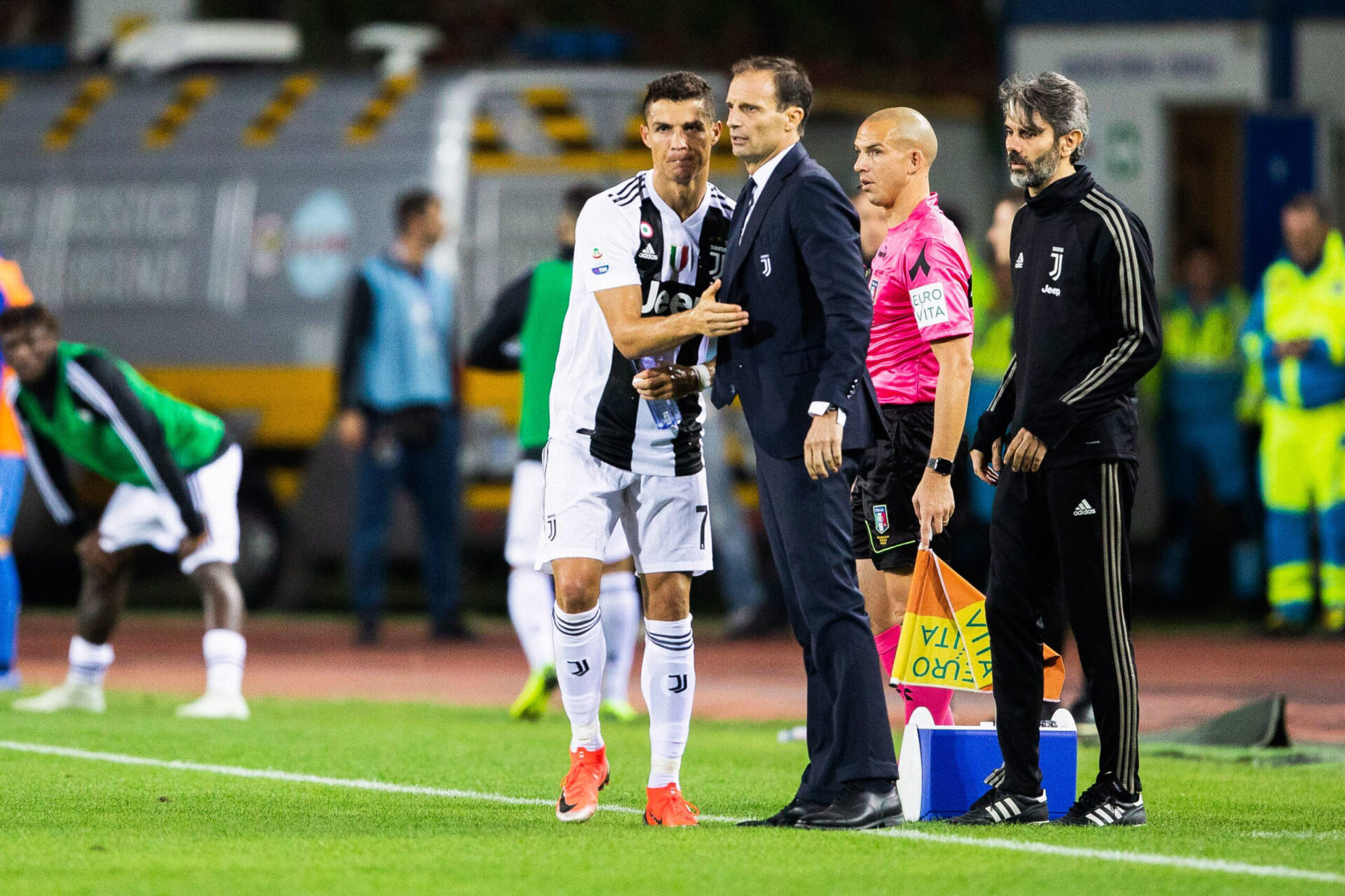 Cristiano Ronaldo et Massimiliano Allegri avec la Juventus (iconsport)