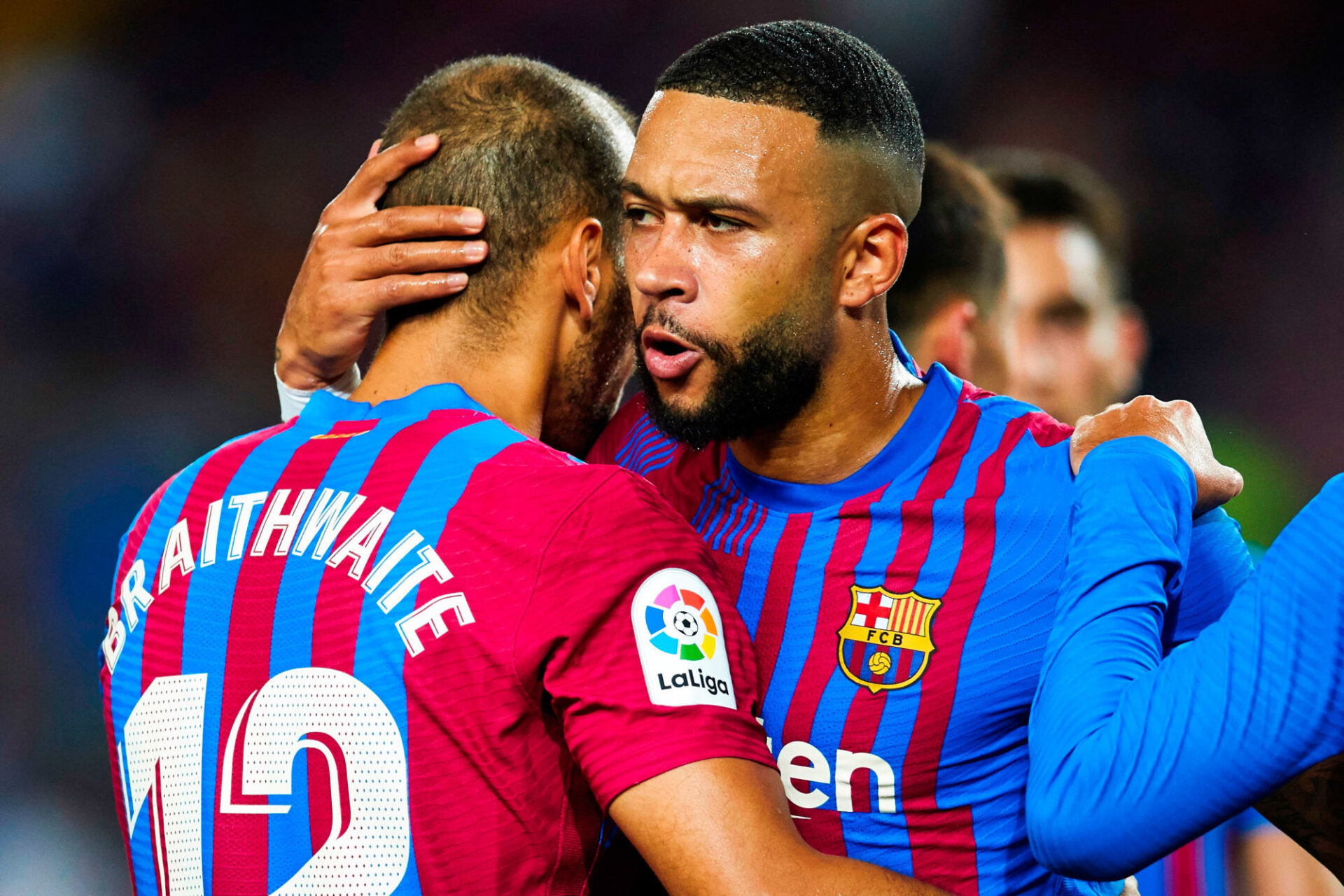 Martin Braithwaite et Memphis Depay ont été les grands bonhommes du Barça face à la Real Sociedad (4-2). Icon Sport Martin Braithwaite et Memphis Depay ont été les grands bonhommes du Barça face à la Real Sociedad (4-2). Icon Sport