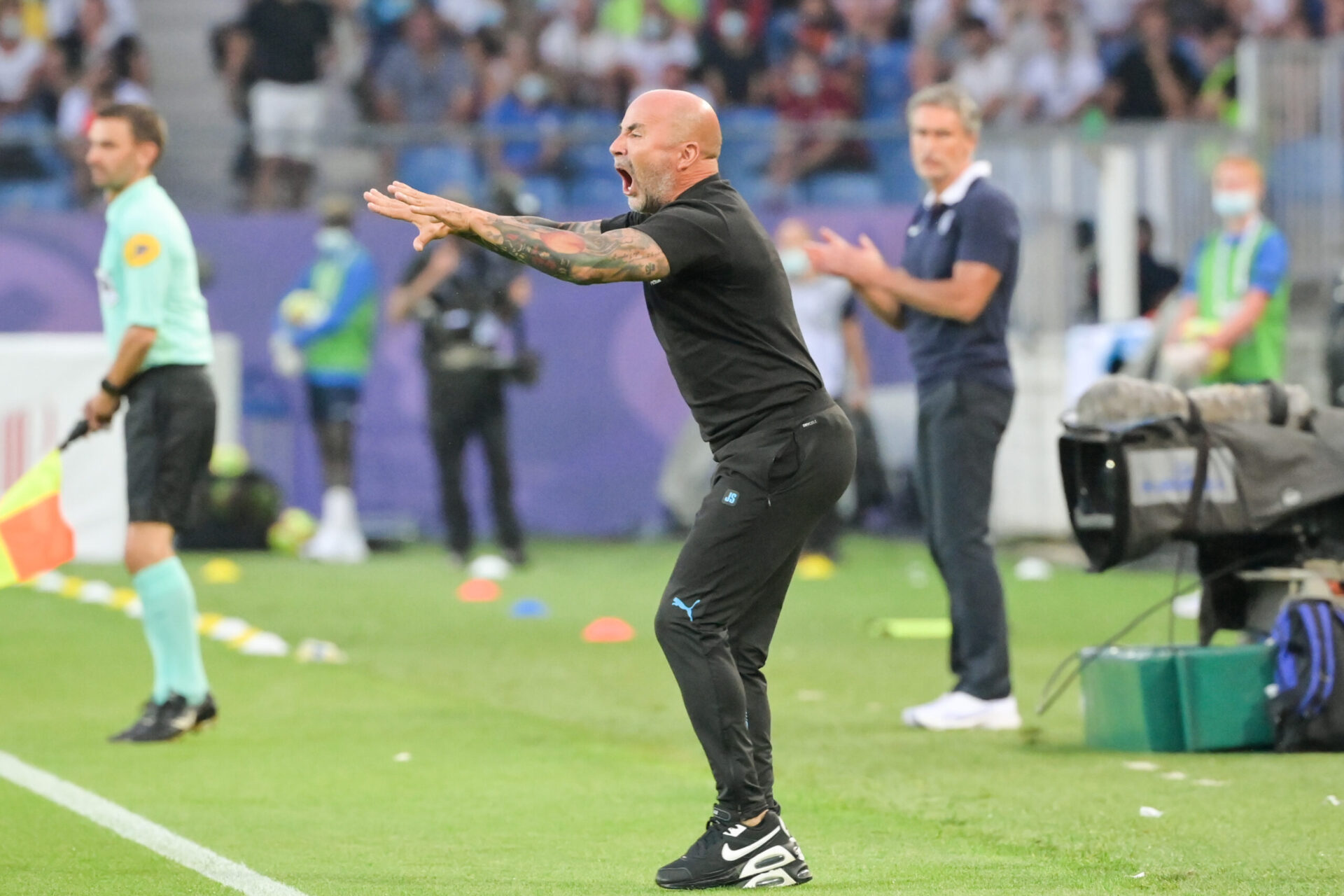 Jorde Sampaoli toujours tr&egrave;s calme sur le banc marseilalis (iconsport)