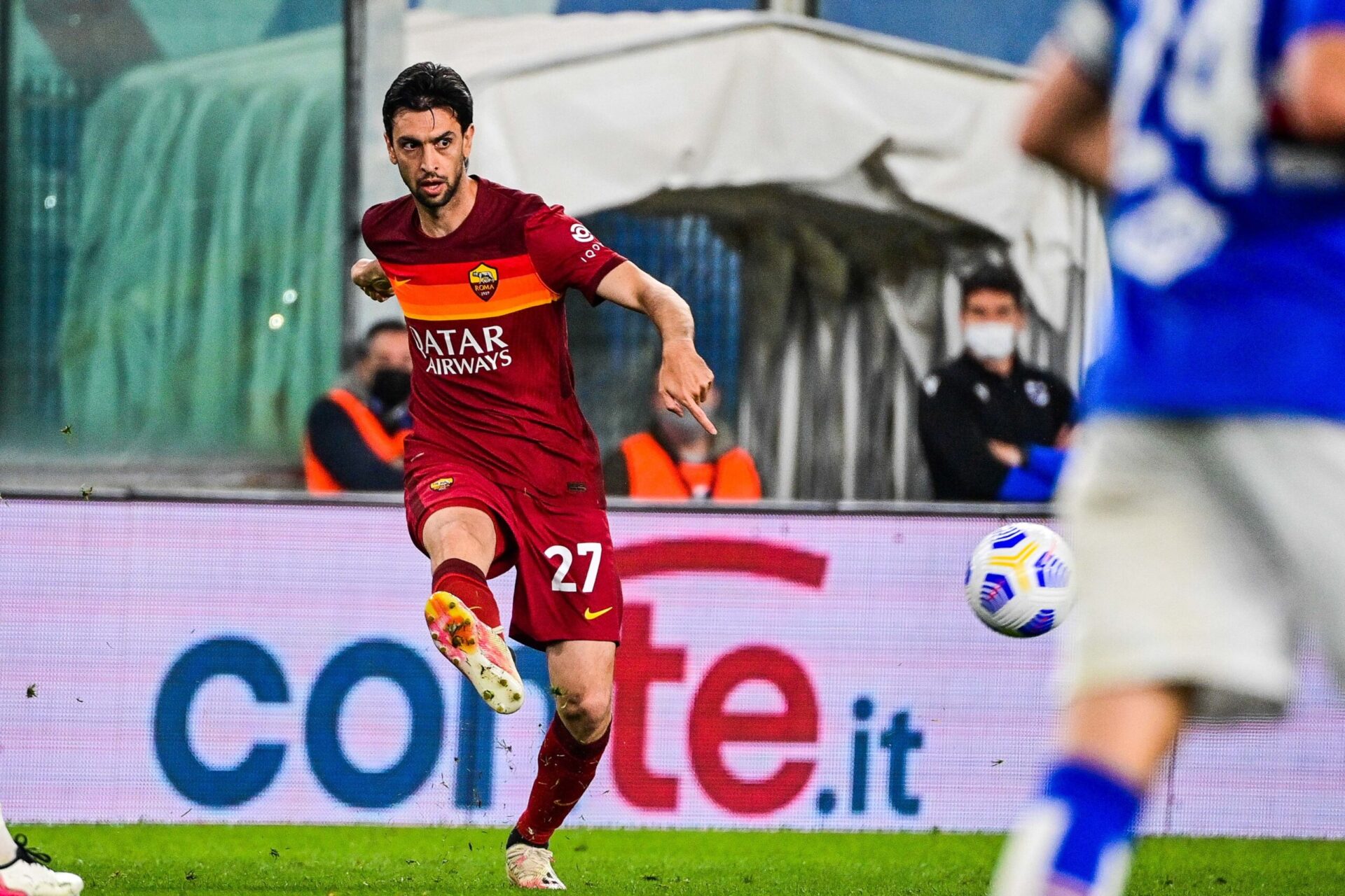 Javier Pastore sous le maillot de l'AS Roma (IconSport)