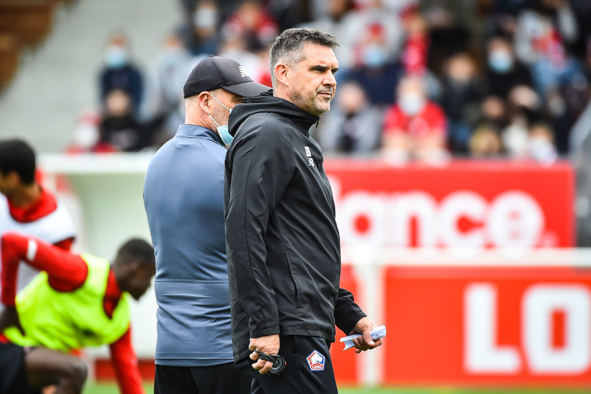 Premier match officiel sous les couleurs du LOSC pour Jocelyn Gourvennec (iconsport)